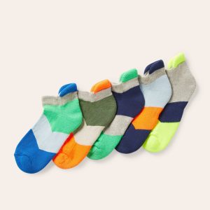 Ankle Socks 5 Pack-Multi Chevron