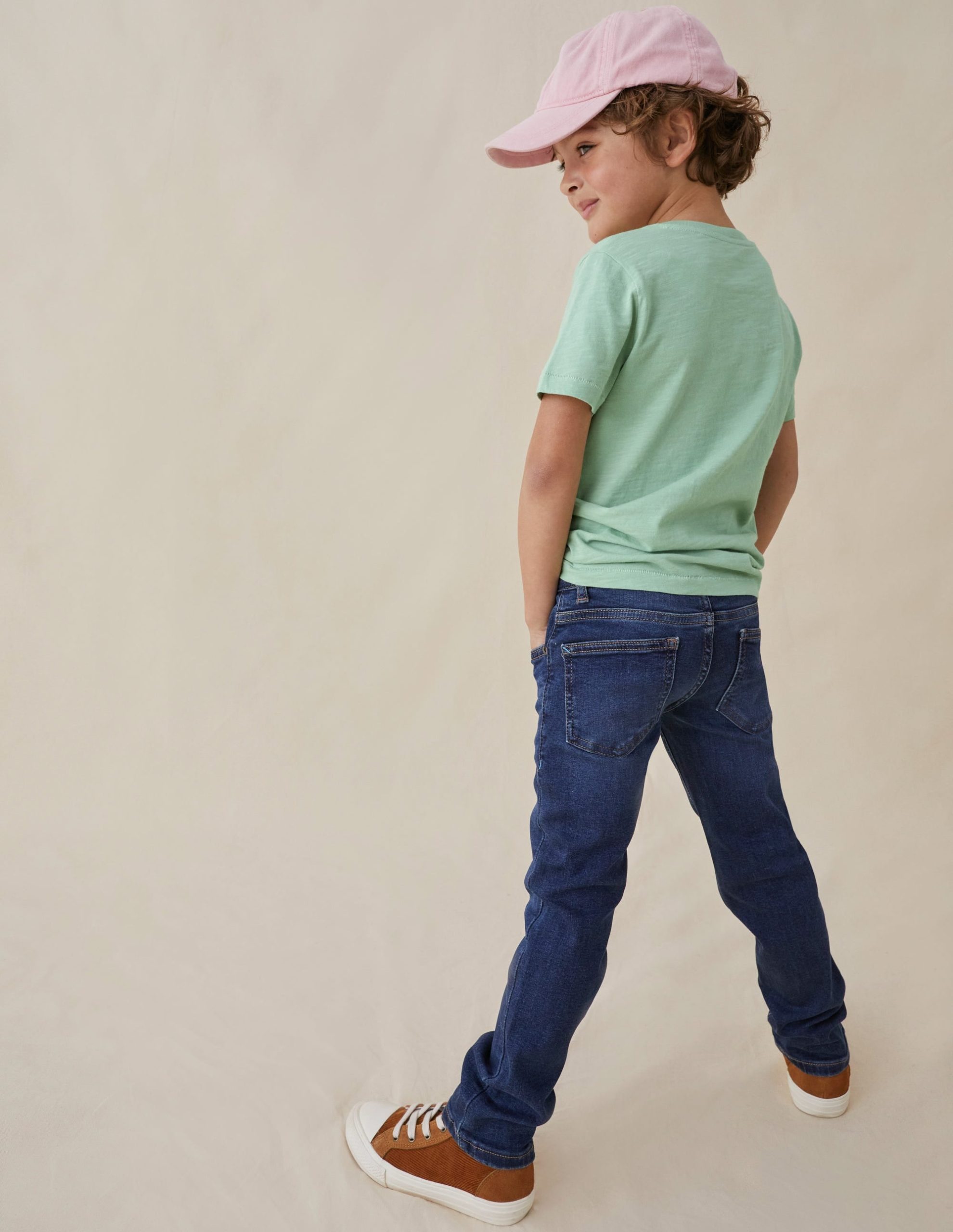 Dark Vintage Denim Slim Leg Jeans-Dark Vintage - Image 2