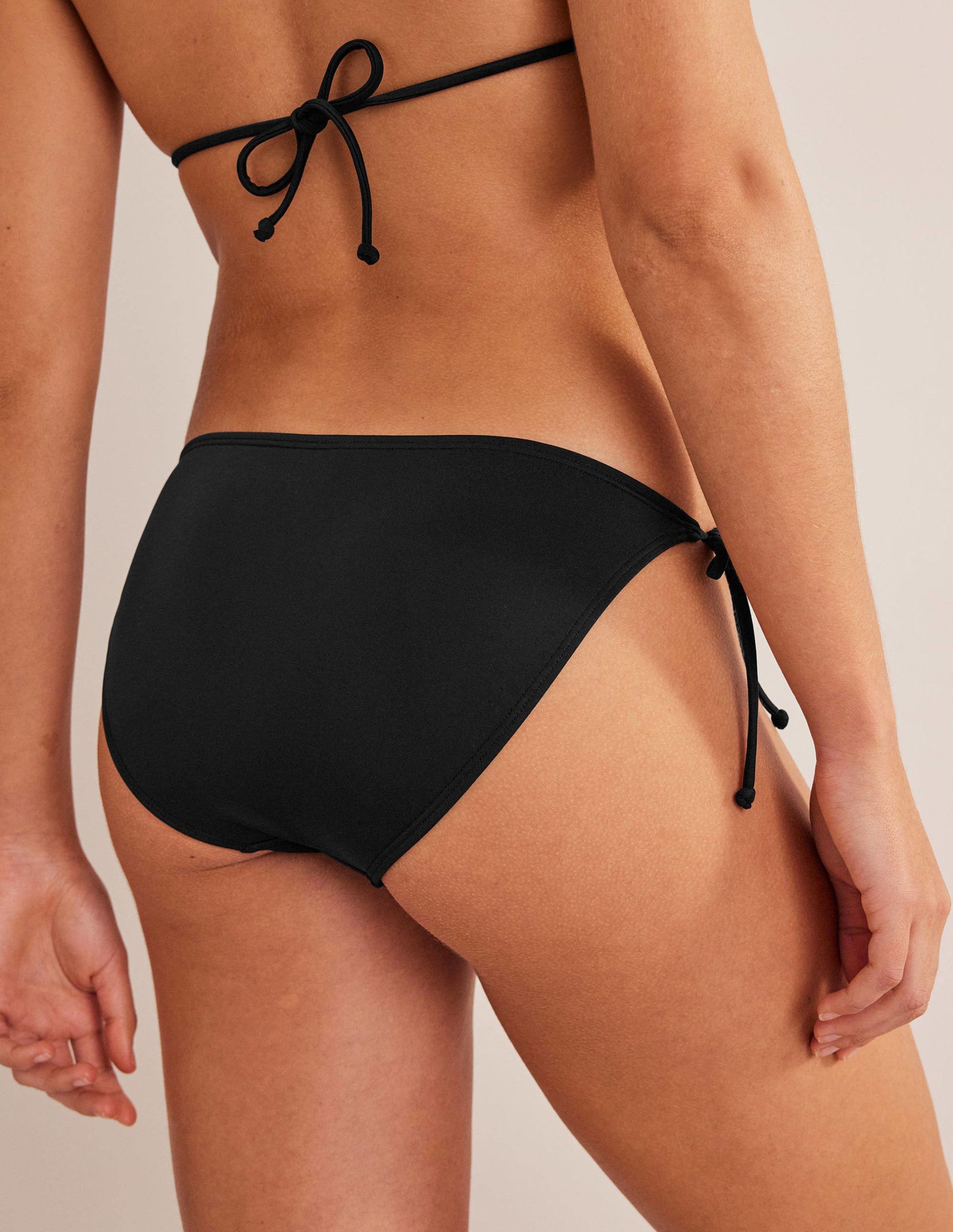Symi String Bikini Bottoms-Black - Image 3