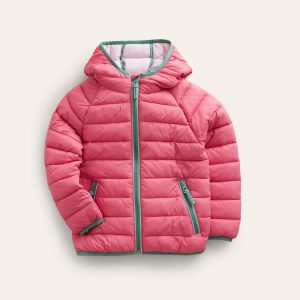 Pack-Away Padded Jacket-Rose Pink