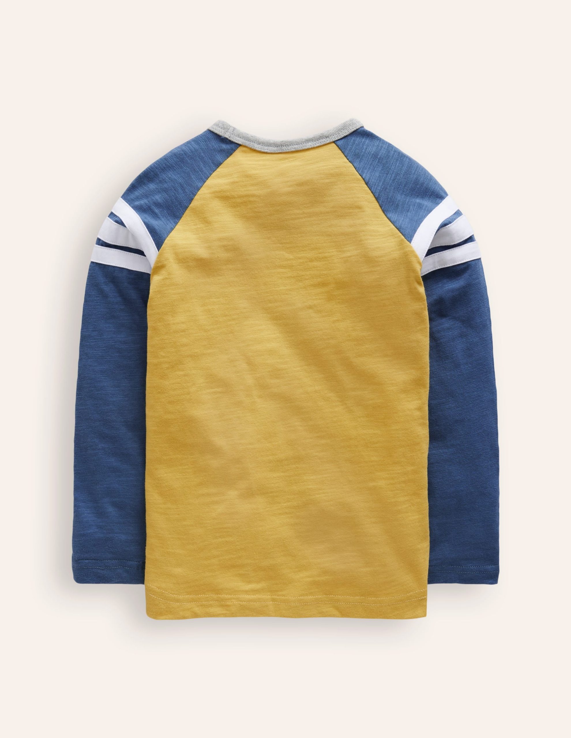 Raglan T-Shirt-Tropical Yellow/ Bluejay - Image 2