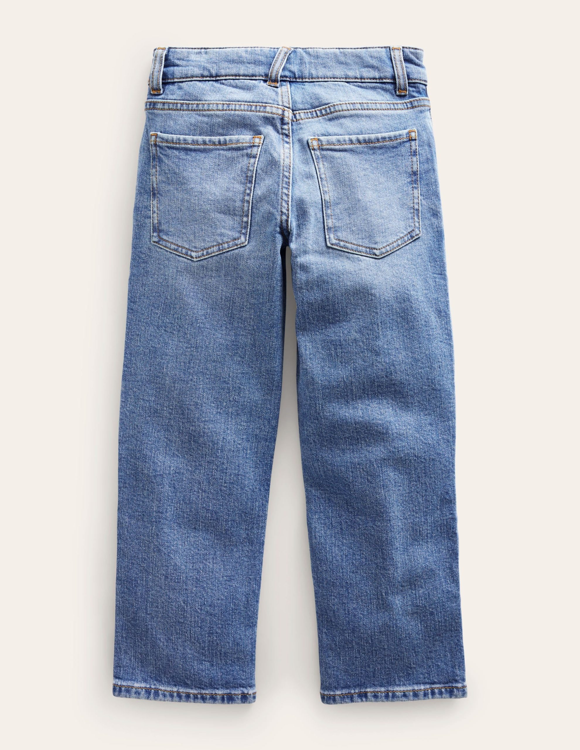 Everyday Straight Jeans-Mid Wash Denim - Image 2