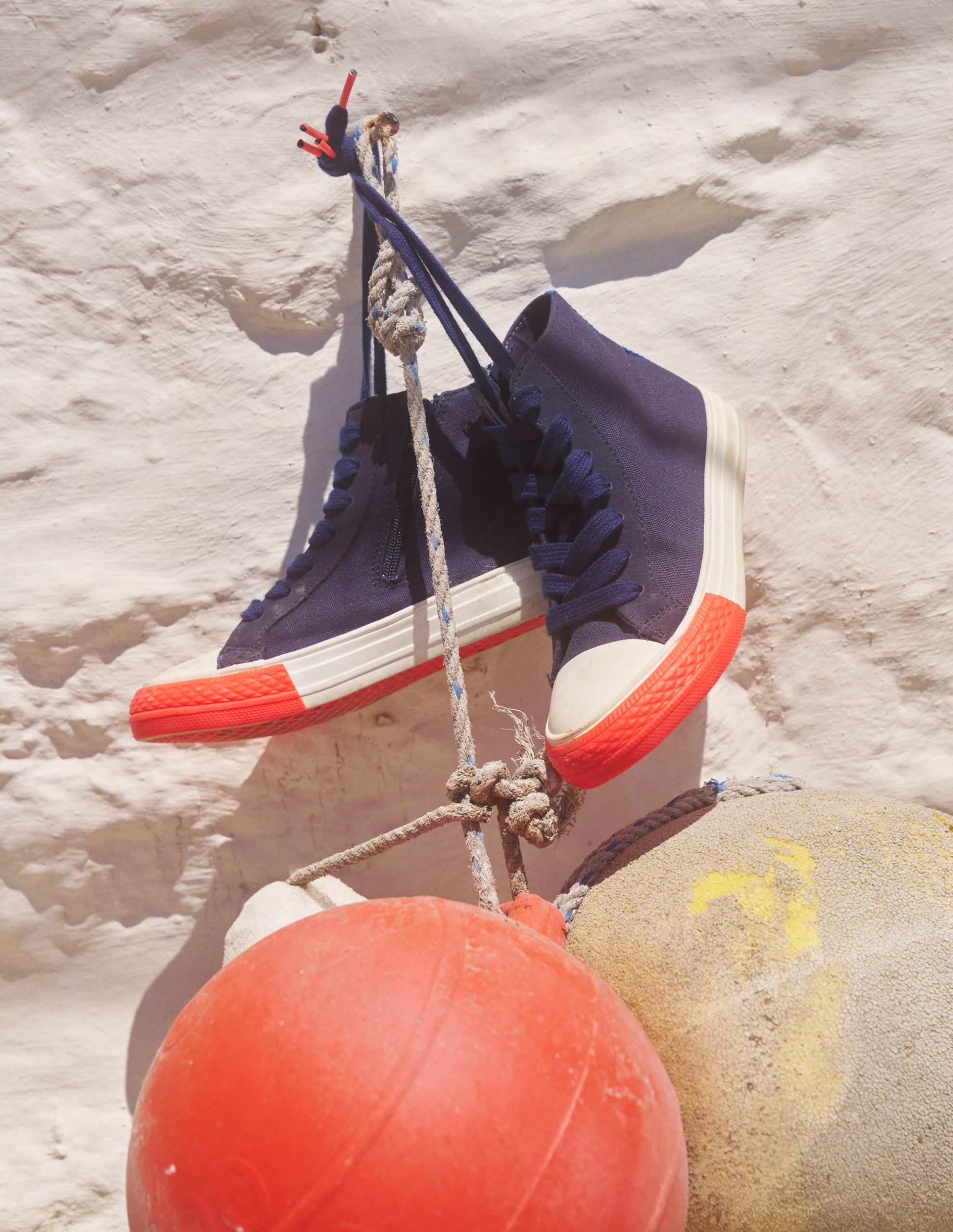 Contrast Canvas High Tops-Navy Blue - Image 4