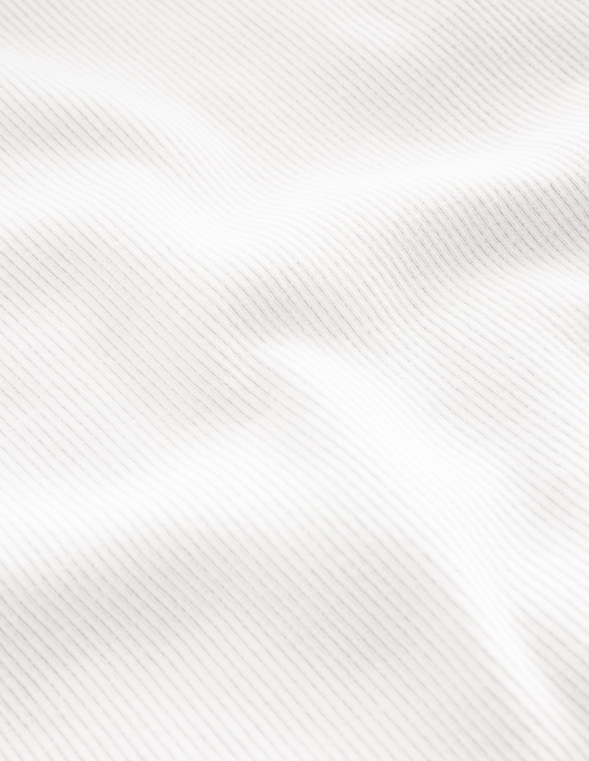 Ribbed Long Sleeve T-shirt-White - Image 3