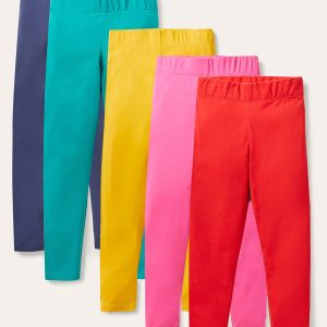 5-pack Leggings-Multi Rainbow