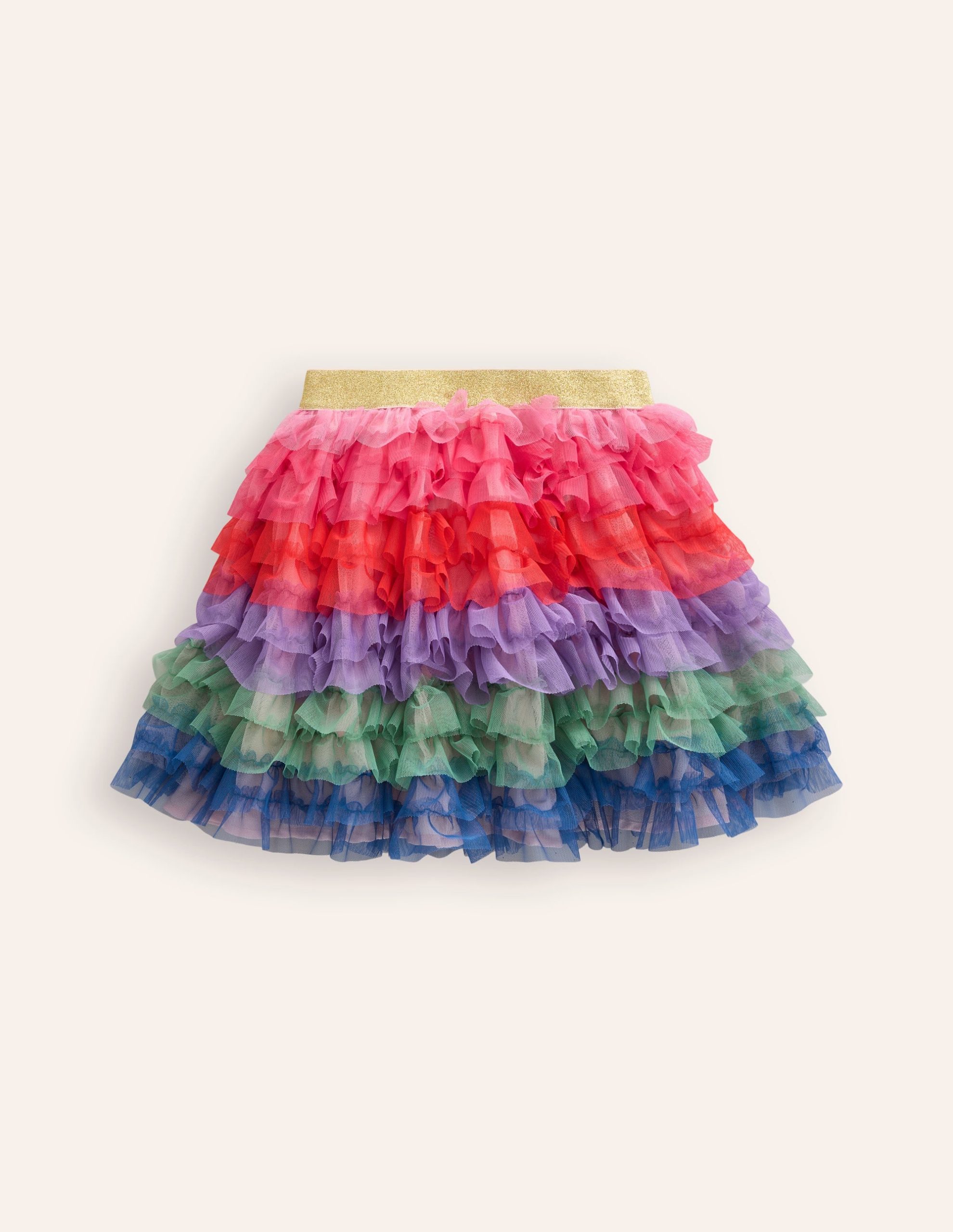 Rainbow Tulle Skirt-Multi Rainbow - Image 2