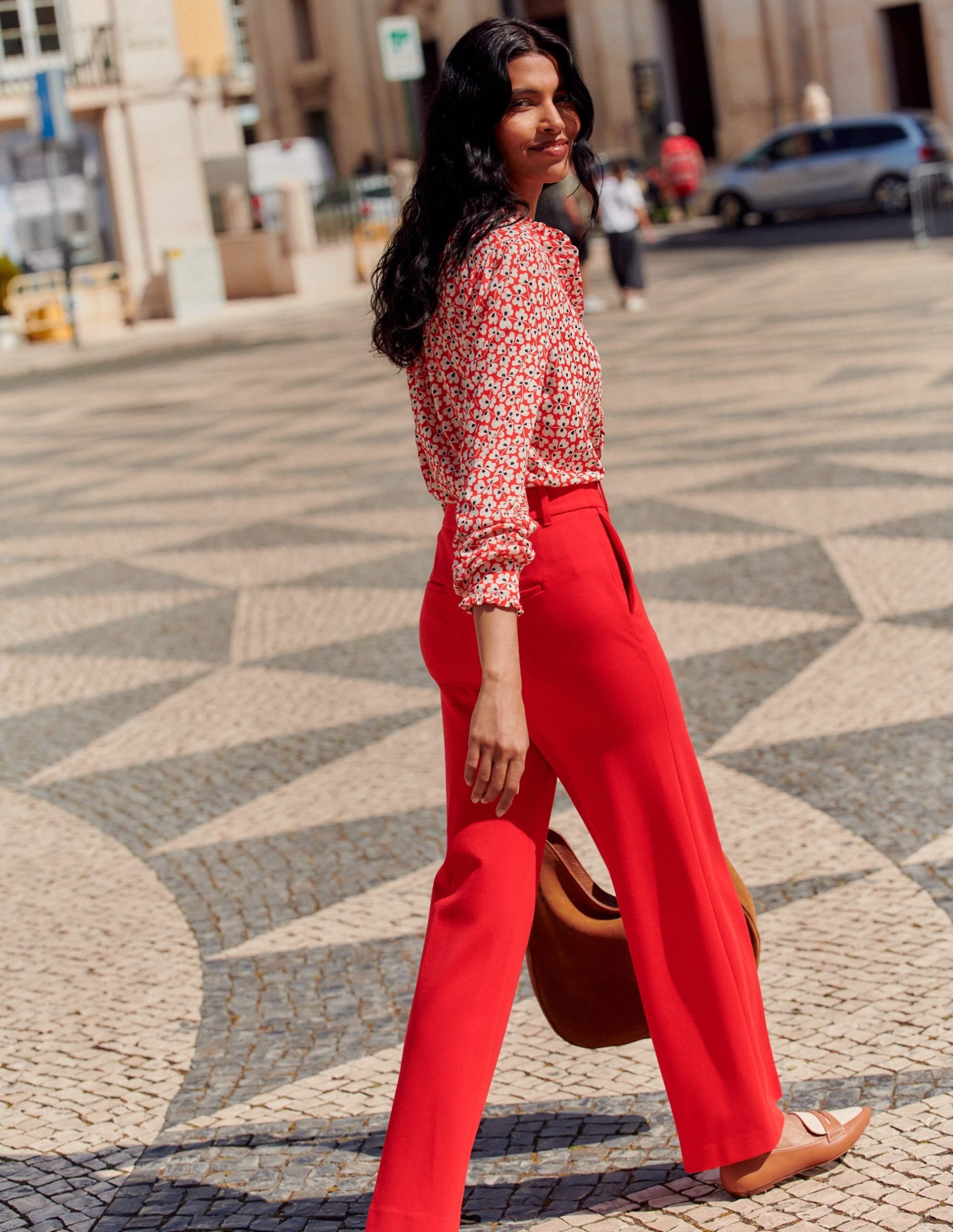 Westbourne Ponte Trousers-Hot Pepper - Image 6