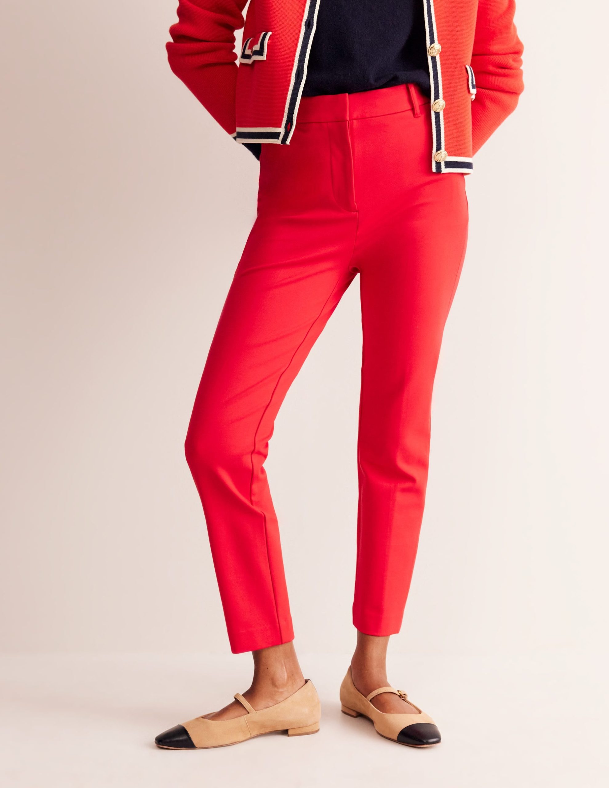 Highgate Ponte Pants-Hot Pepper - Image 4