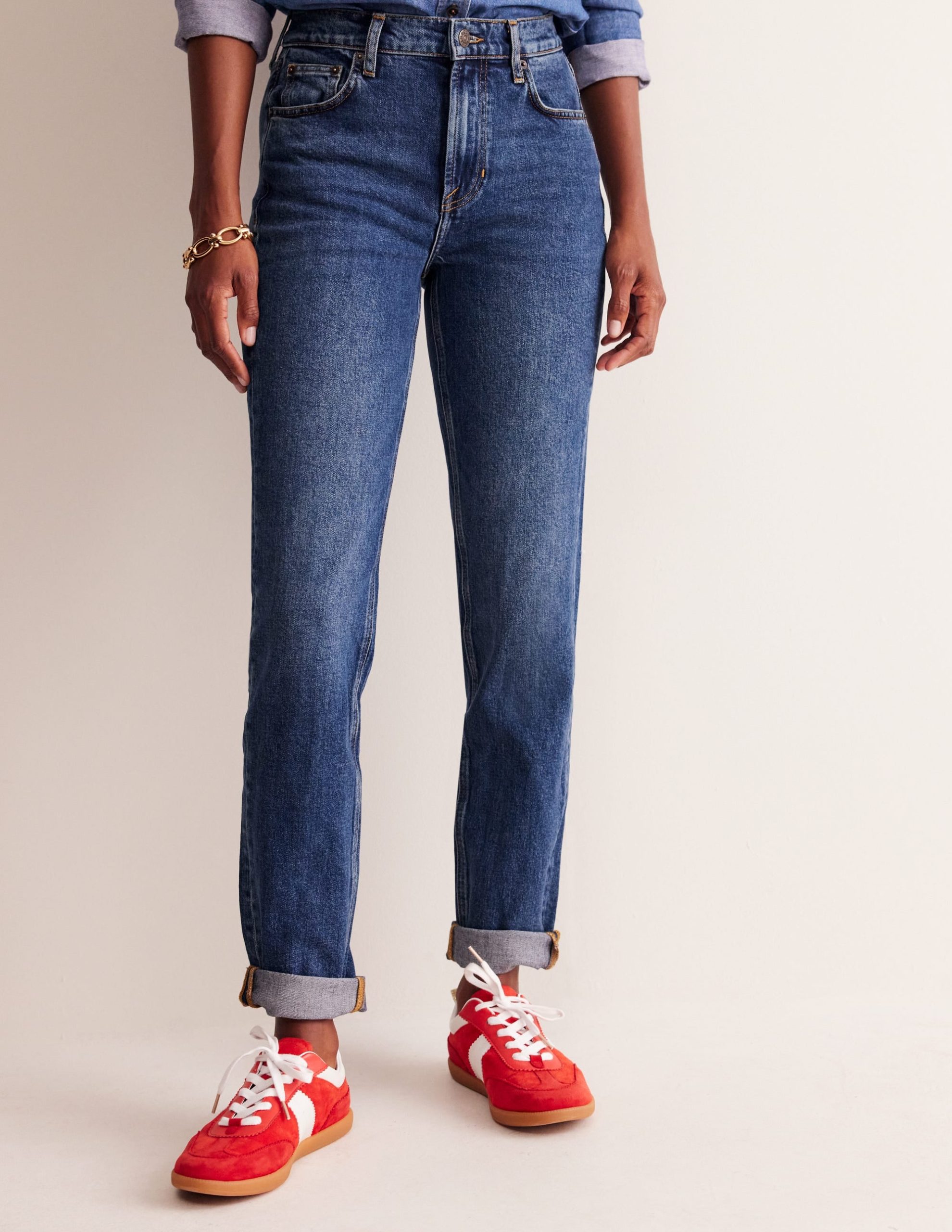 Girlfriend Jeans-Mid Vintage - Image 5