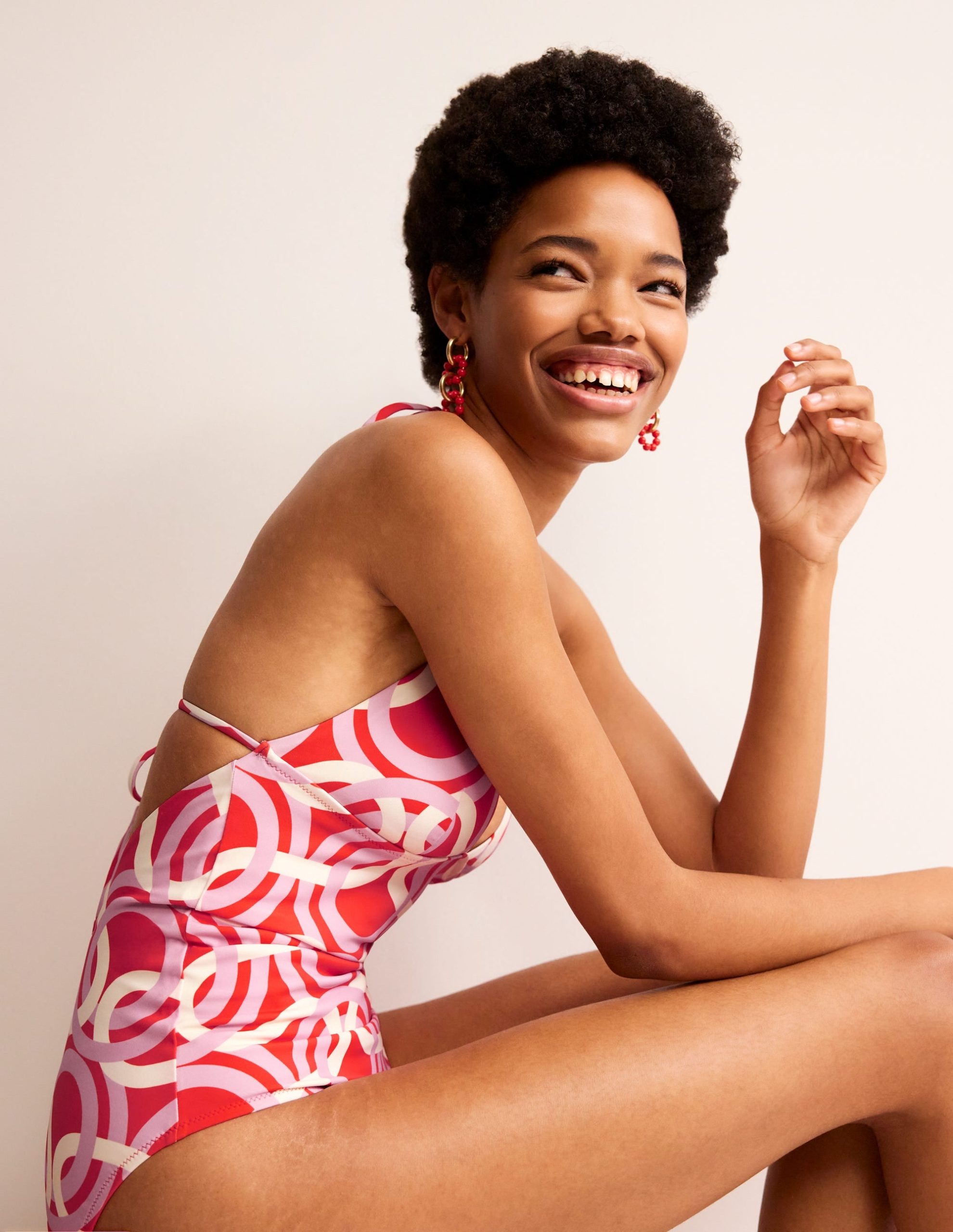 Symi String Swimsuit-Fiesta. Geo Whirl