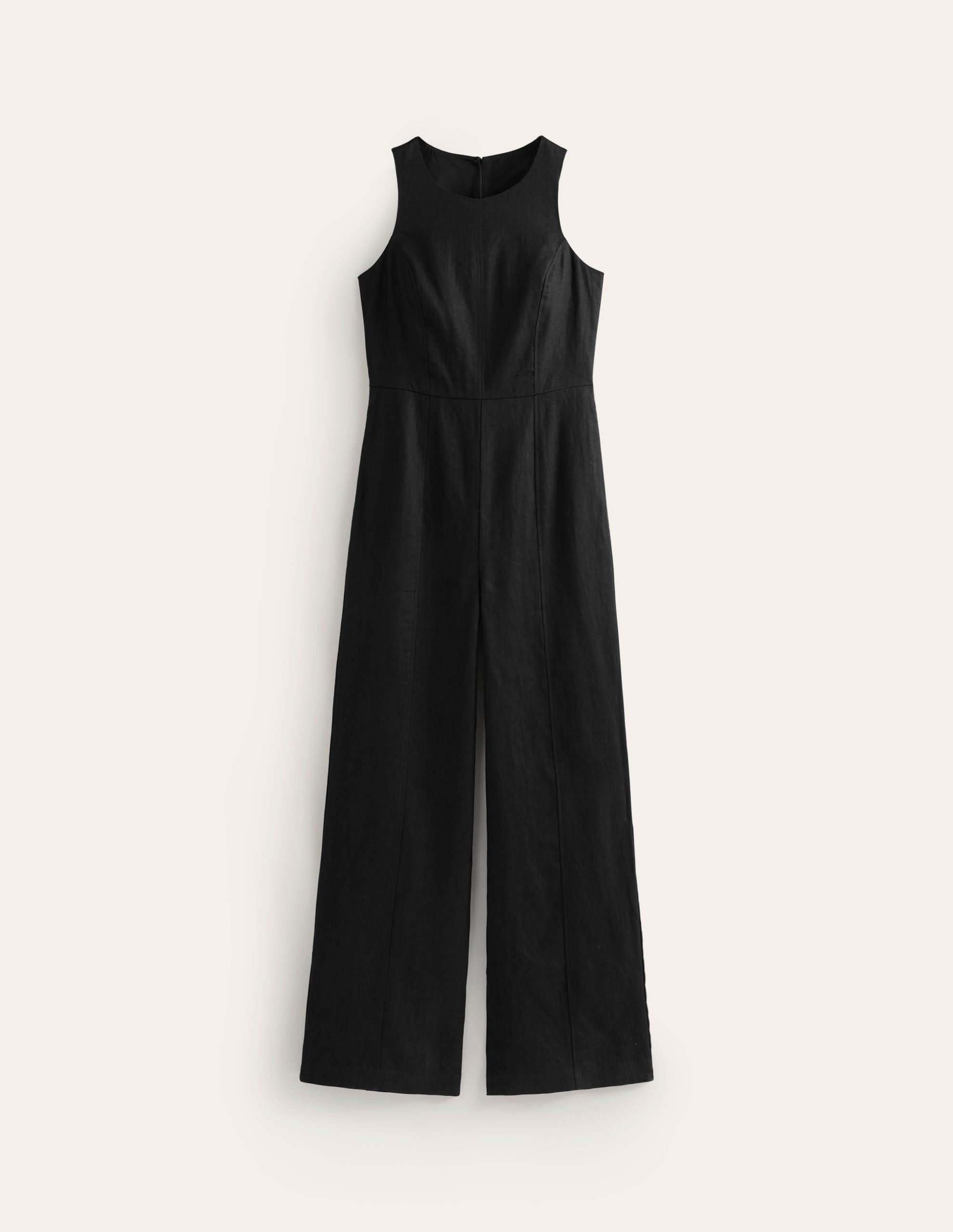 Carla Linen Jumpsuit-Black - Image 6
