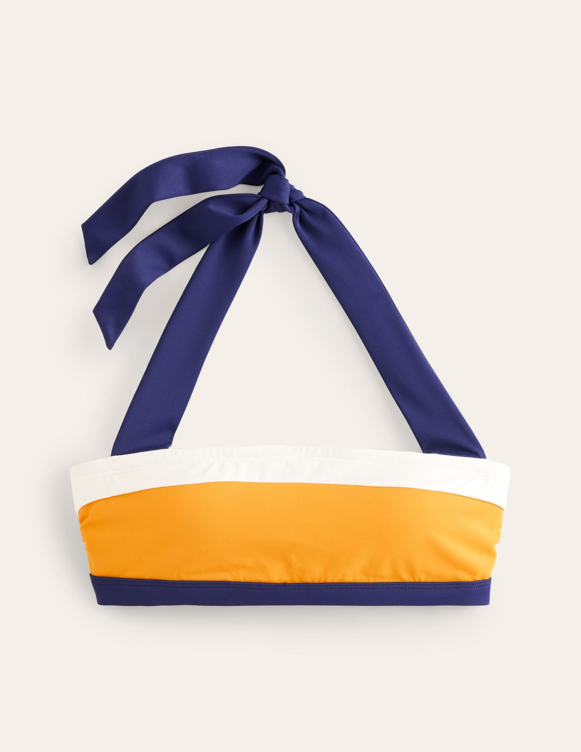 Santorini Bikini Top-Saffron Yellow Colourblock - Image 5