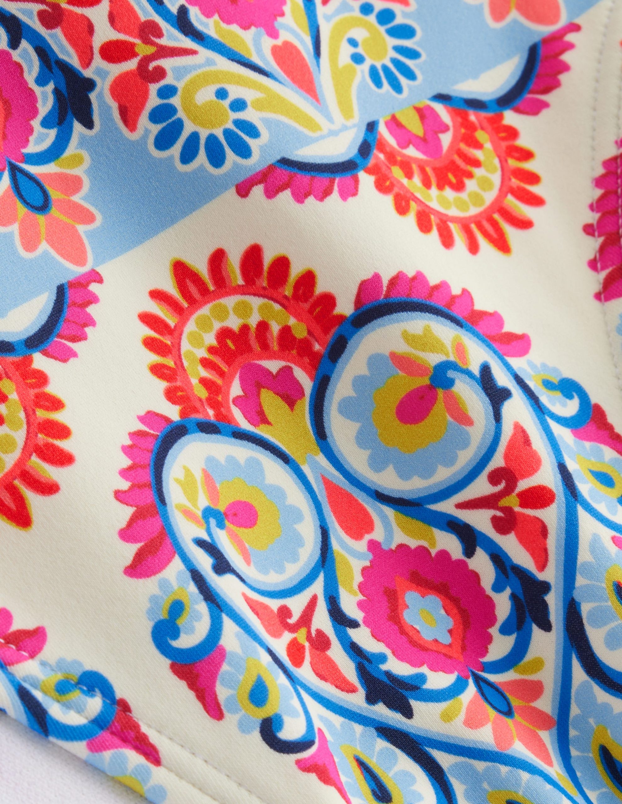 Classic Bikini Bottoms-Ivory. Flora Stamp - Image 6