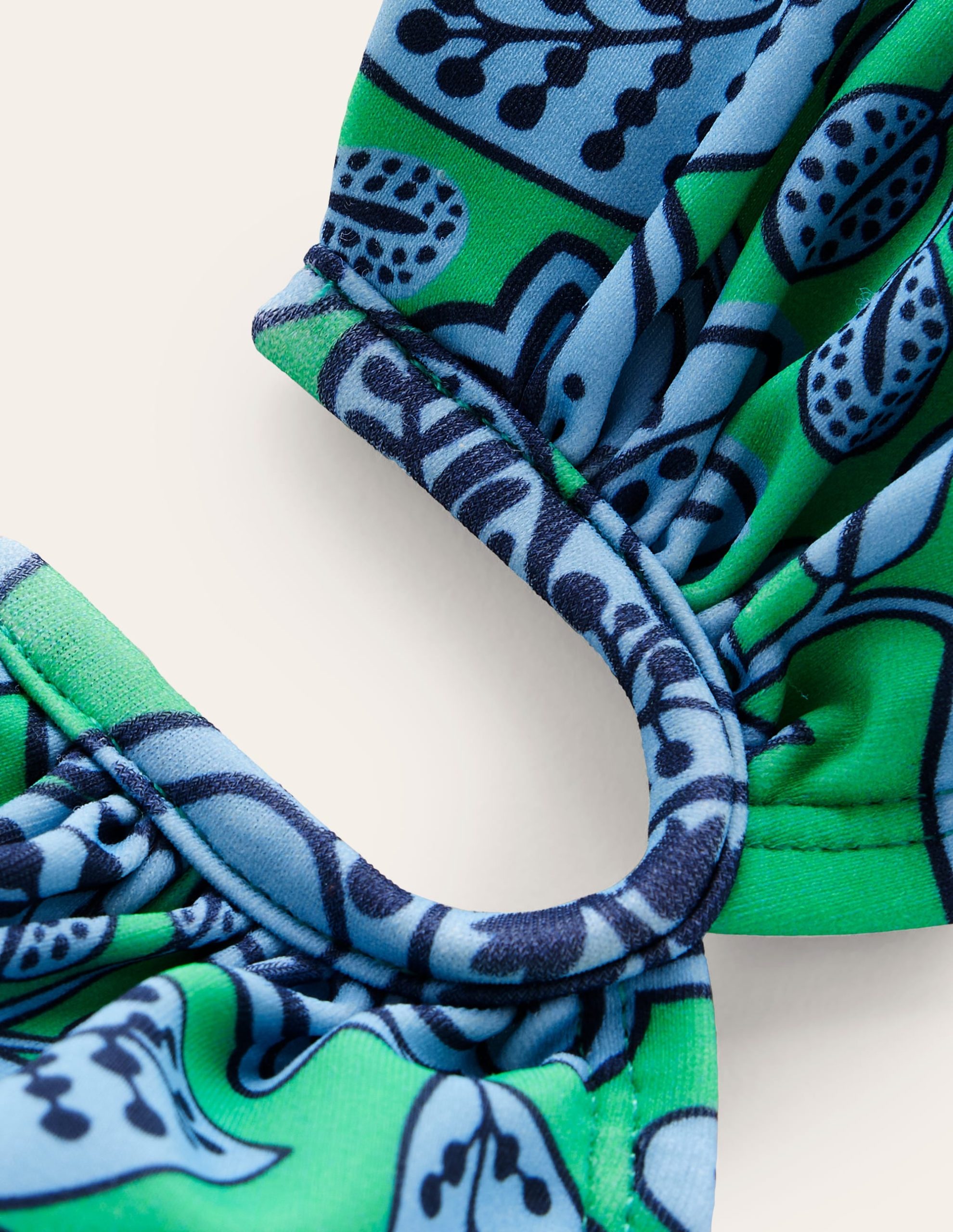 U Bar Bikini Top-Ming Green. Gardenia Swirl - Image 6