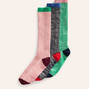 3 Pack Boot Socks-Mutli