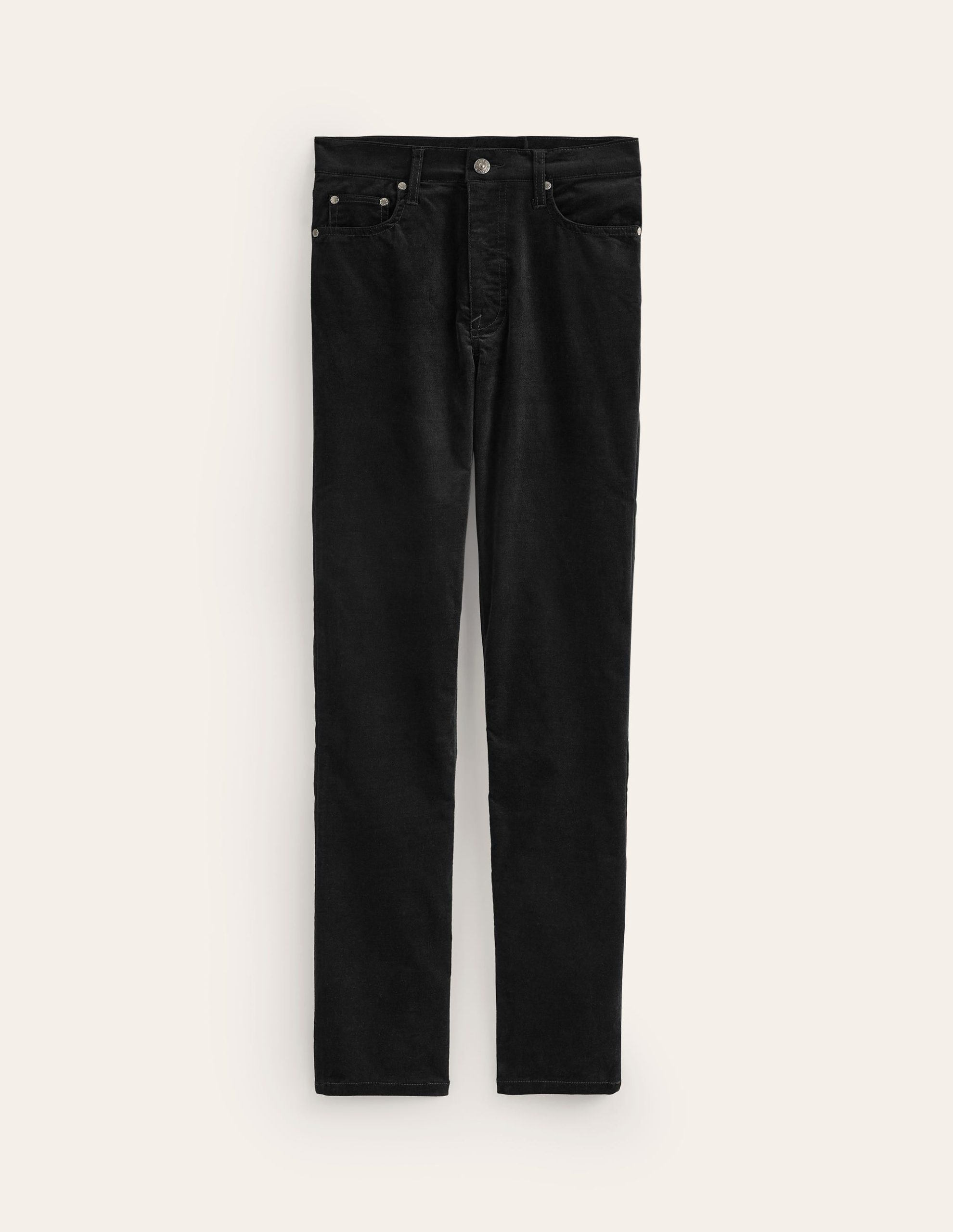 Velveteen 5 Pocket Jeans-Black - Image 6