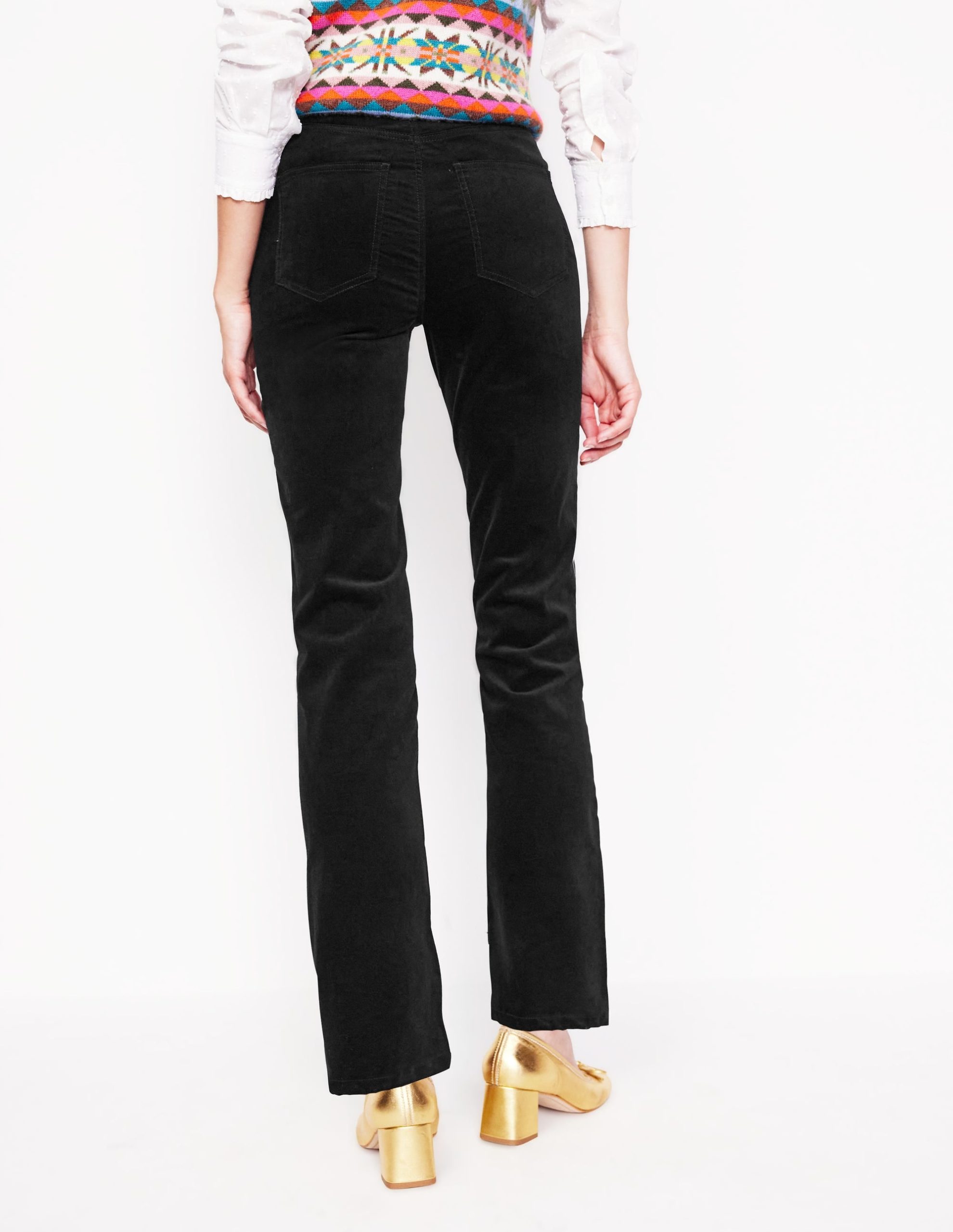 Velveteen 5 Pocket Jeans-Black - Image 3