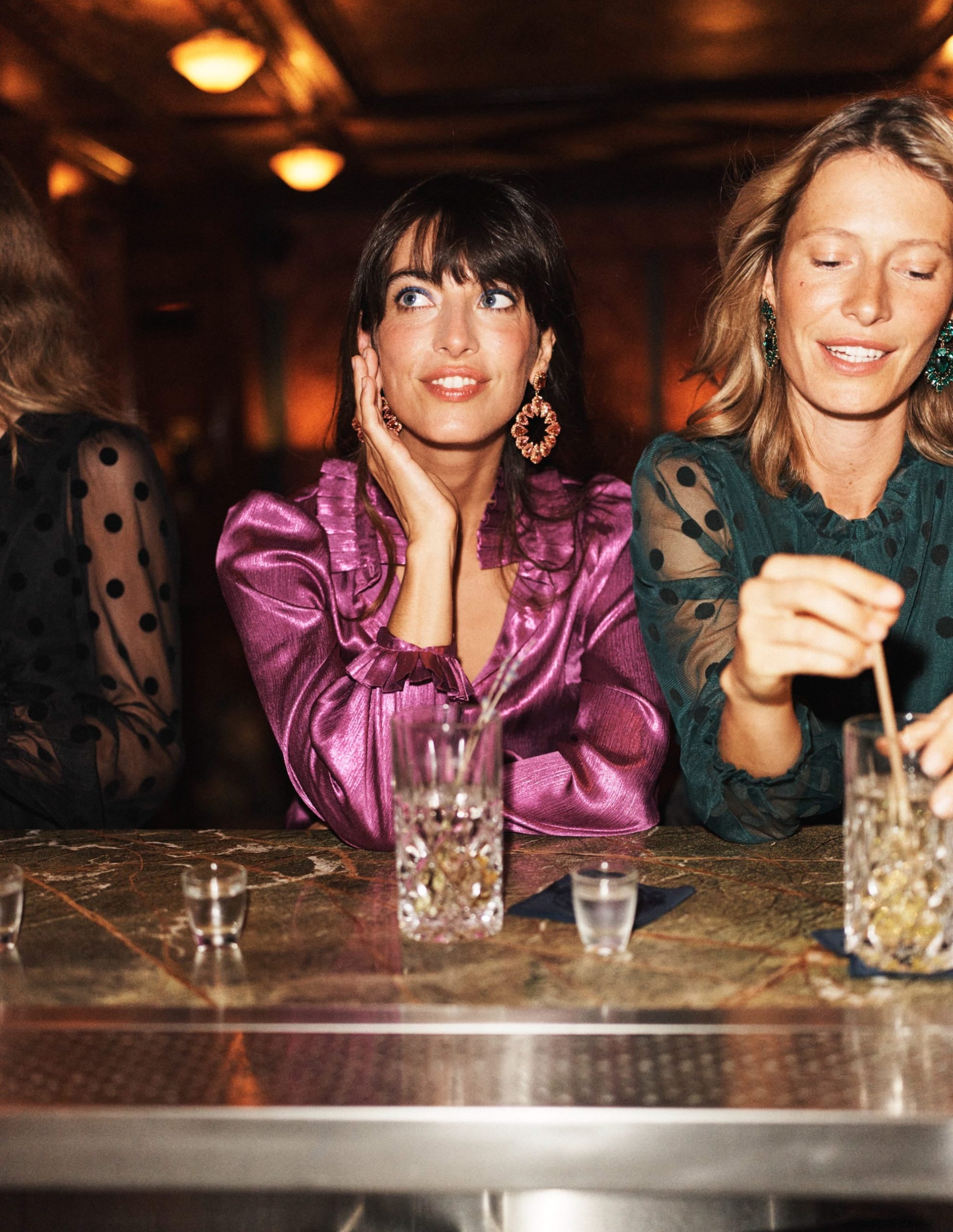 Ruffle Collar Party Blouse-Regal Purple - Image 5