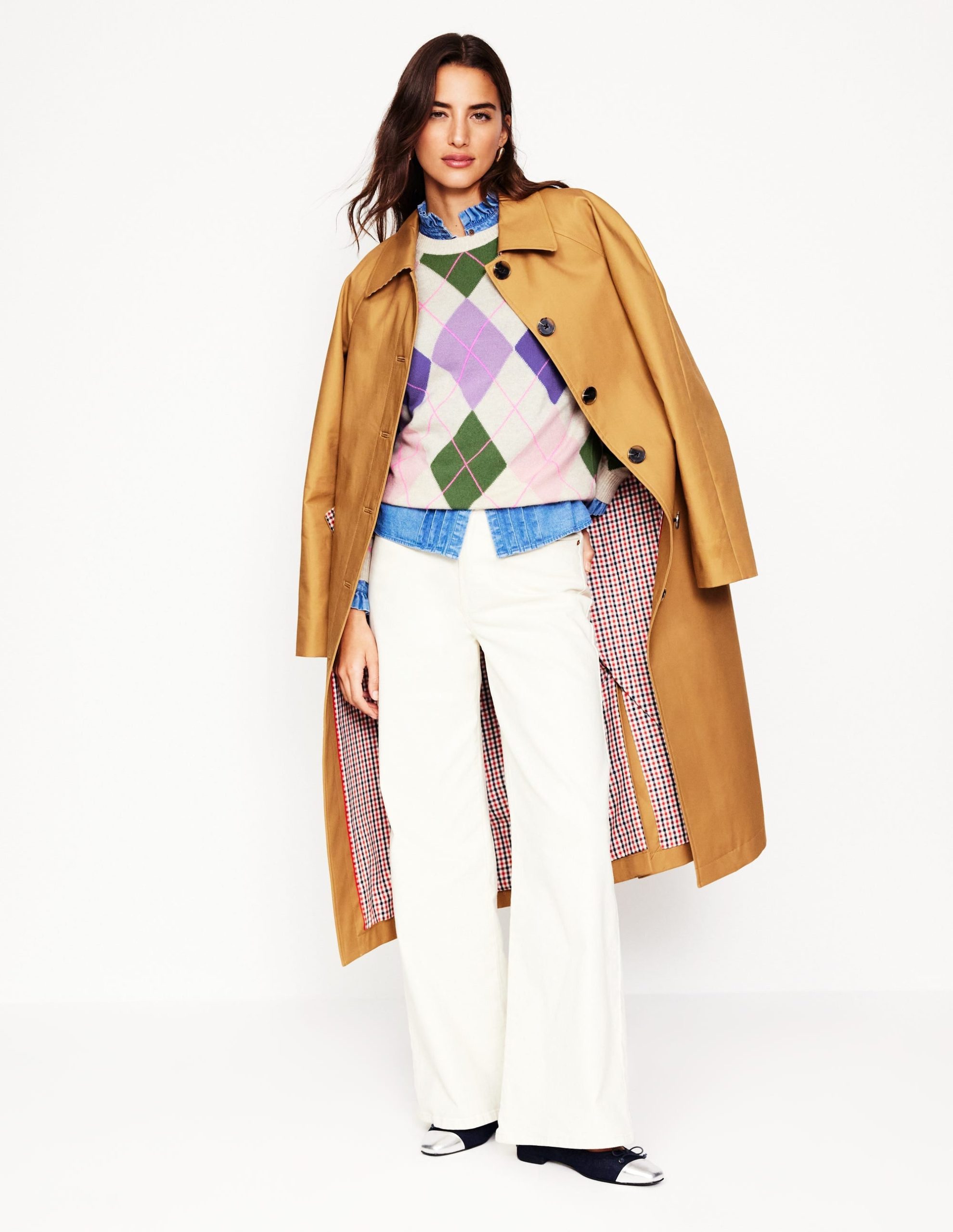 Lydia Cashmere Jumper-Multi. Camel - Image 5