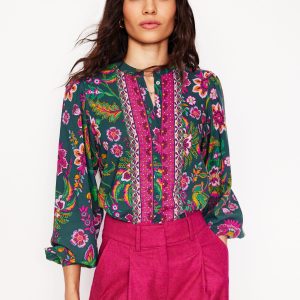 Theodora Blouse-Multi. Blossom Flourish