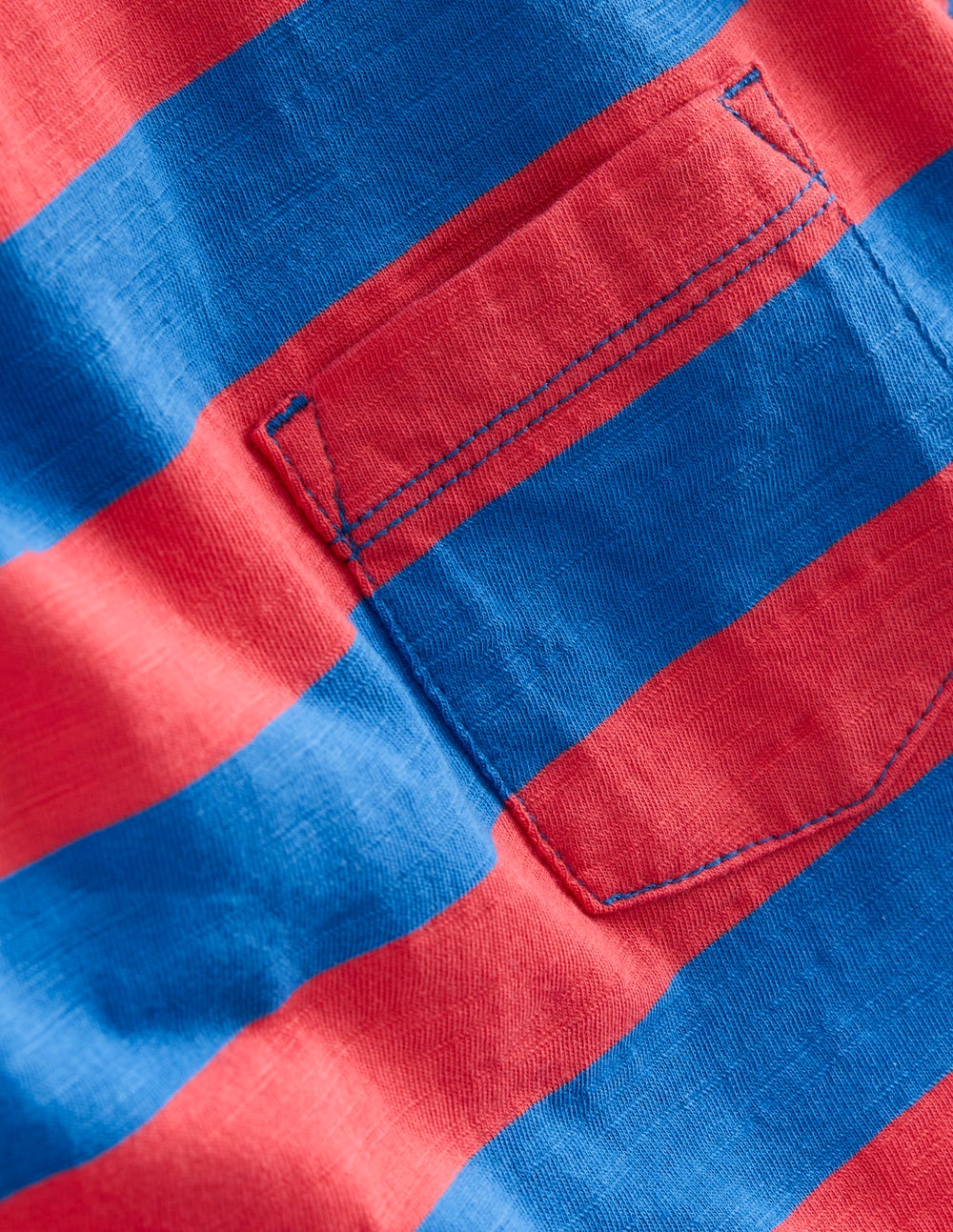 Everyday Long Sleeve T-Shirt-Kingfisher Blue/ Jam Red - Image 6