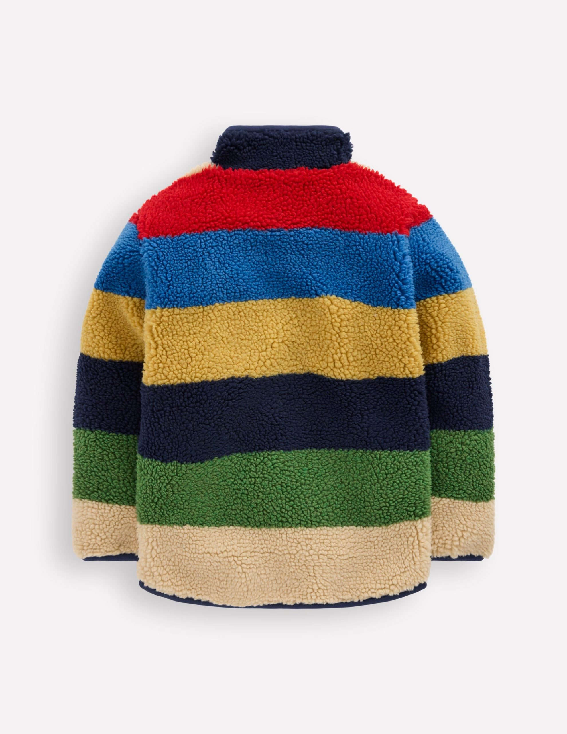 Cosy Borg Jacket-Multi Stripe - Image 2