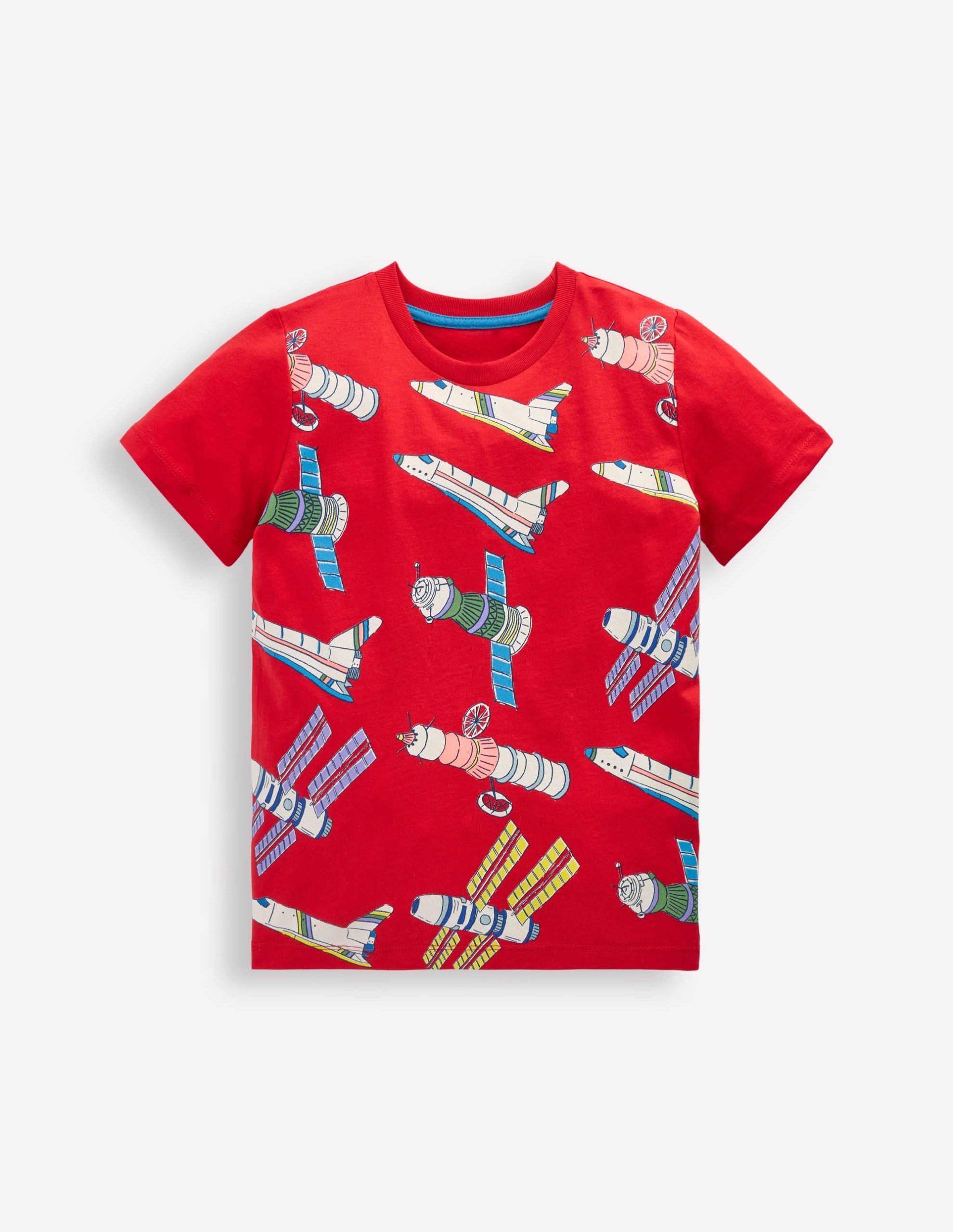 Glow-In-The-Dark T-shirt-Poppy Red Satellite - Image 2