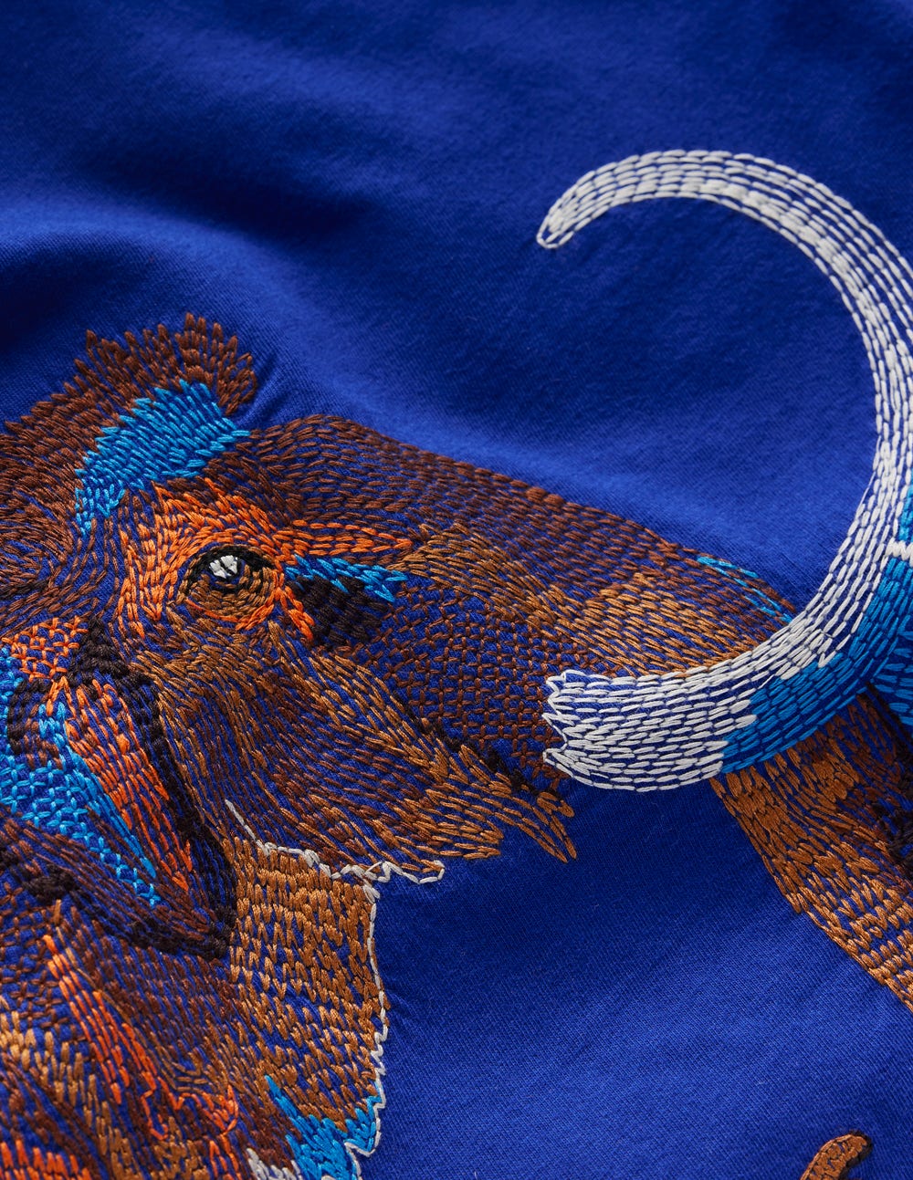 Longsleeve Superstitch T-shirt-Sapphire Blue Mammoth - Image 3