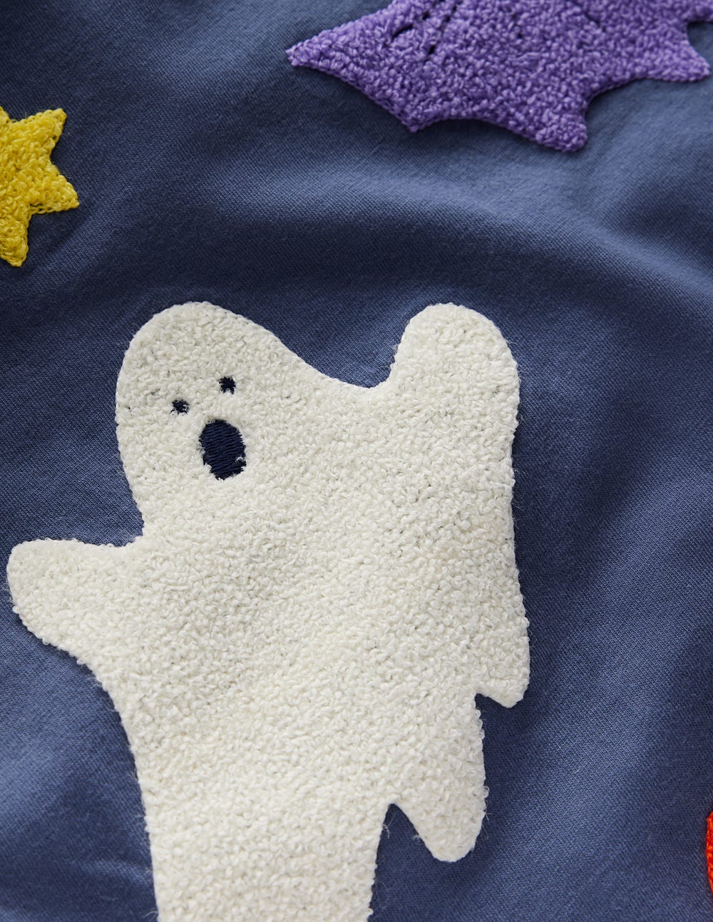 Long Sleeve Boucl?? T-shirt-Robot Blue Halloween - Image 3