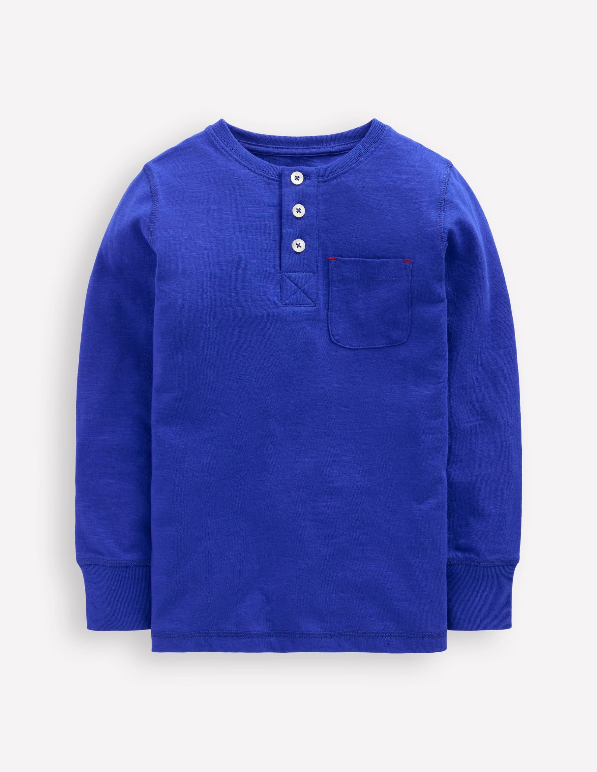 Everyday Henley T-shirt-Bright Blue