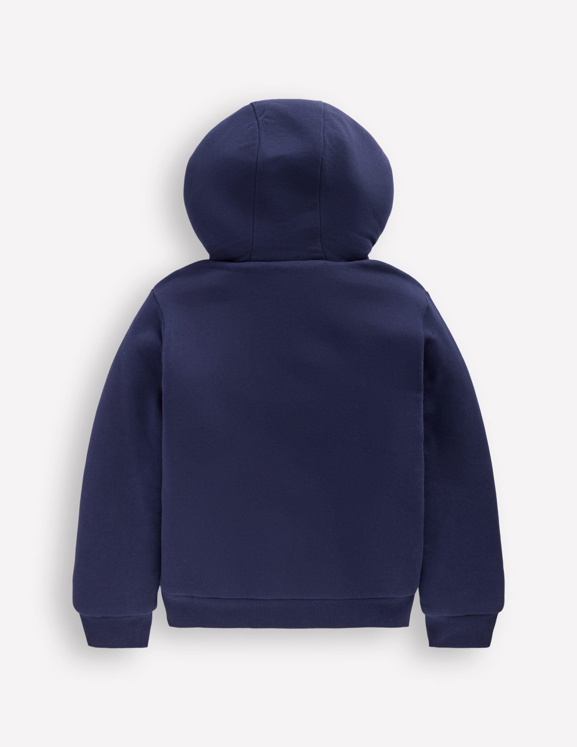 Reversible Borg Hoody-College Navy - Image 2