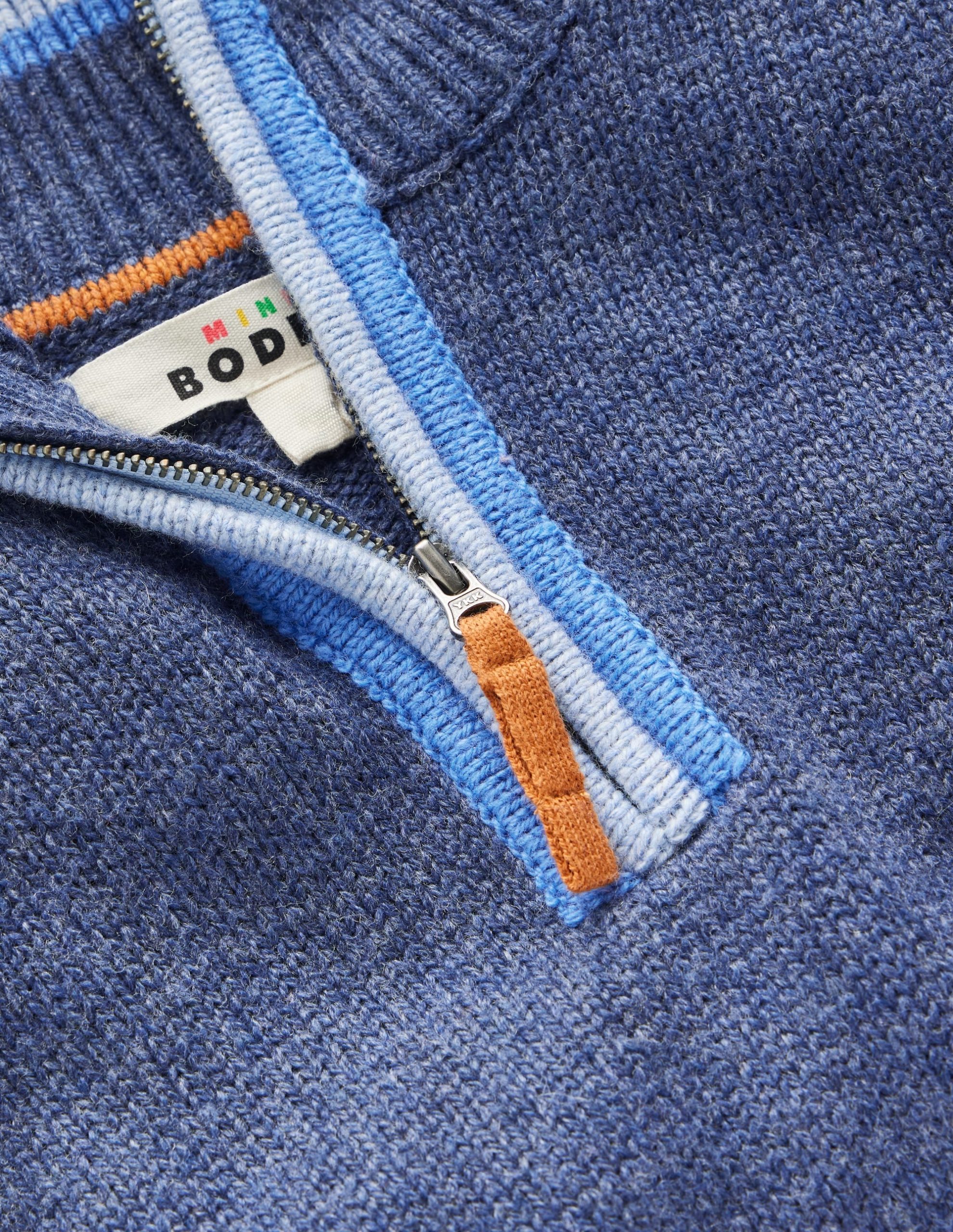 Heritage Half-zip Sweater-College Navy - Image 3