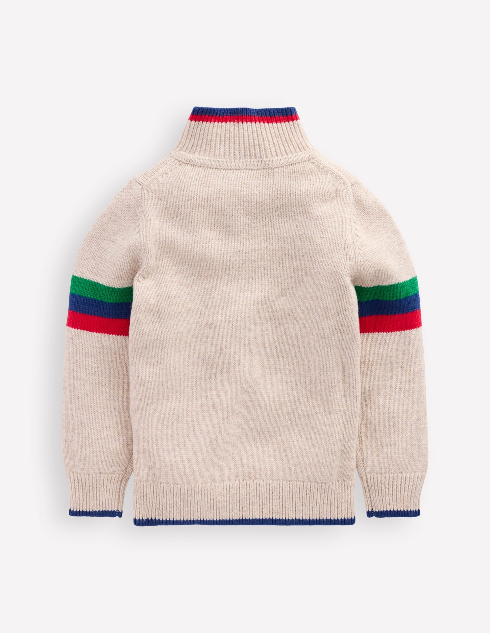 Heritage Half-zip Sweater-Oatmeal Marl - Image 3