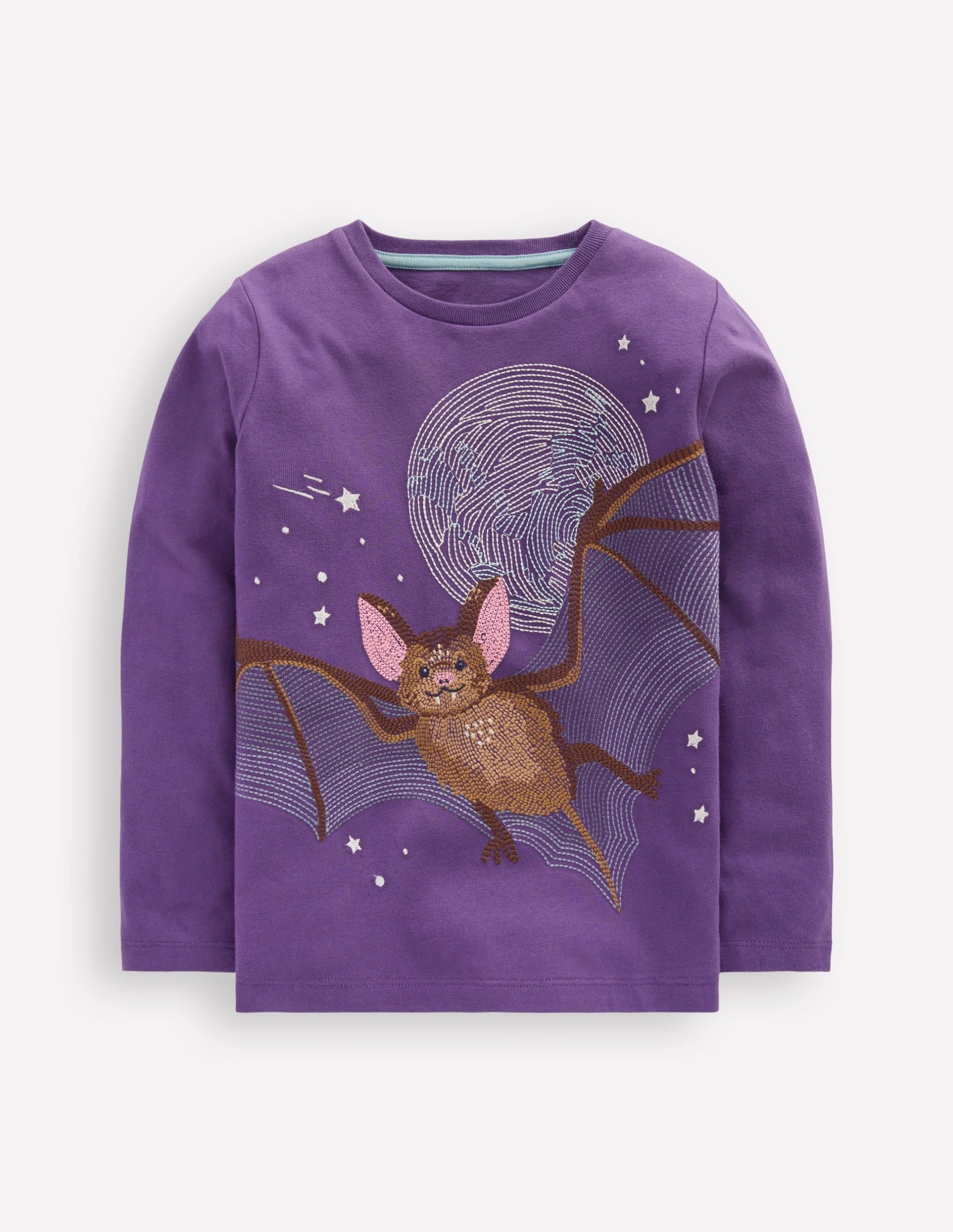 Glow Superstitch T-shirt-Mystic Purple Bat
