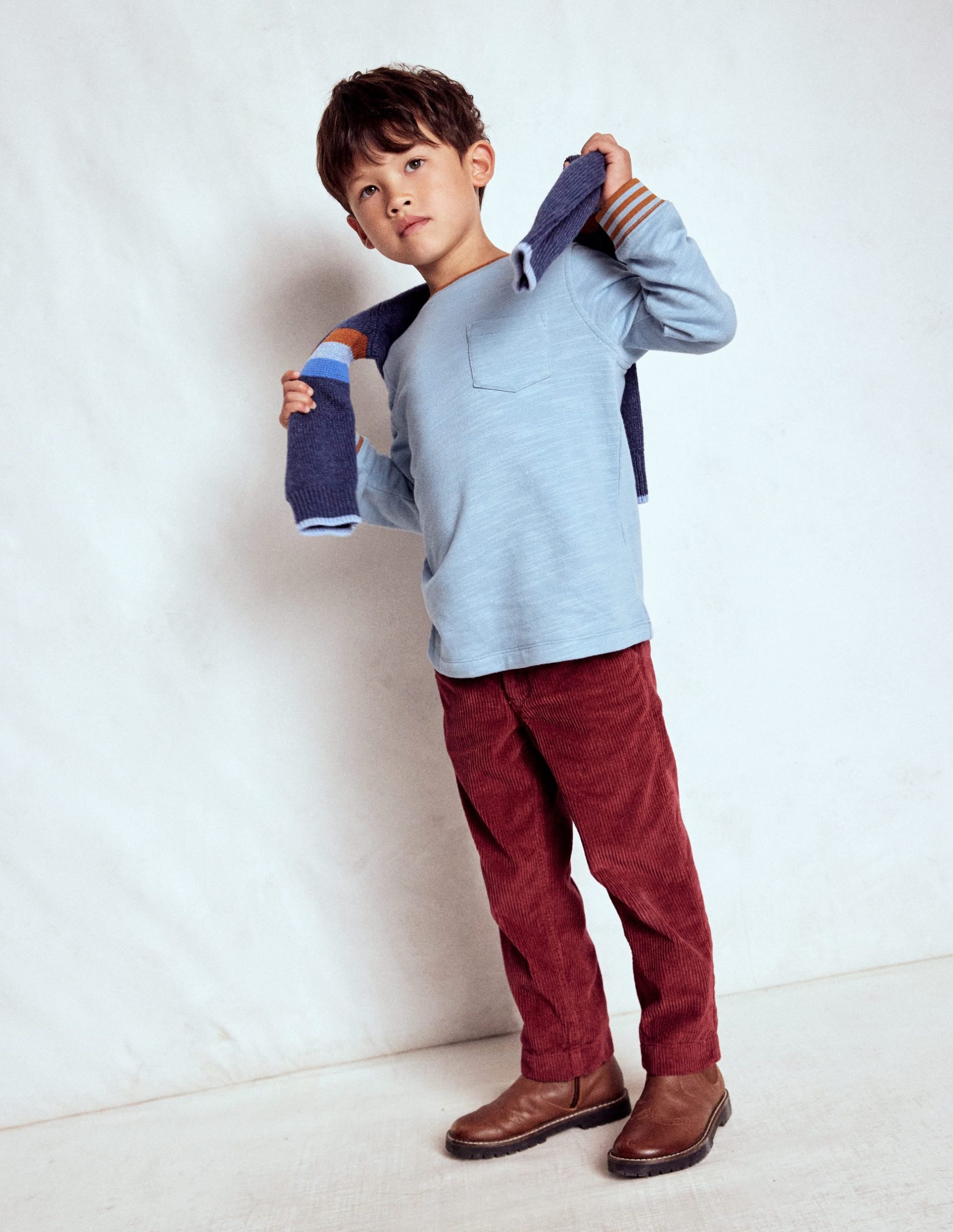 Cosy Mid-weight T-shirt-Glacier Blue - Image 3