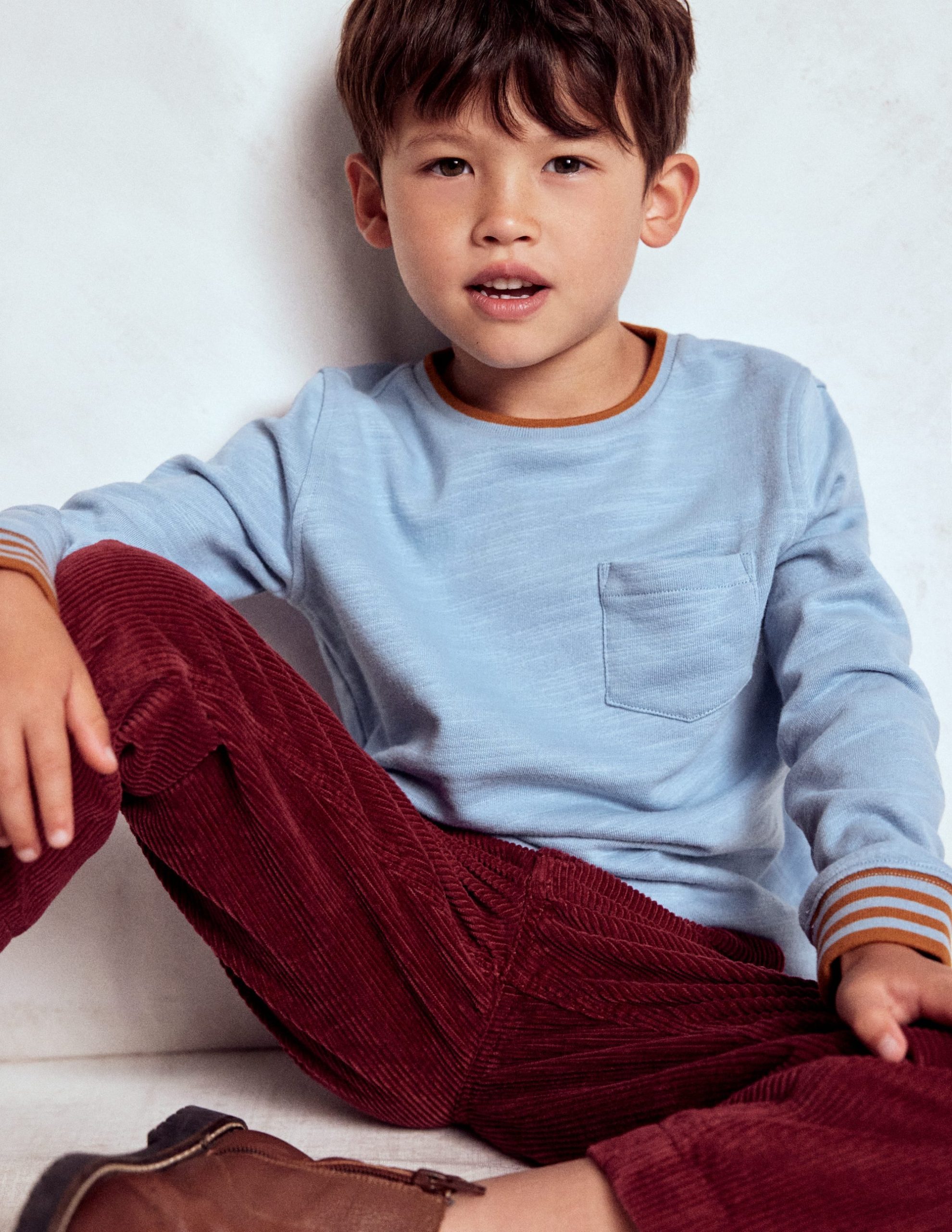 Cosy Mid-weight T-shirt-Glacier Blue - Image 4