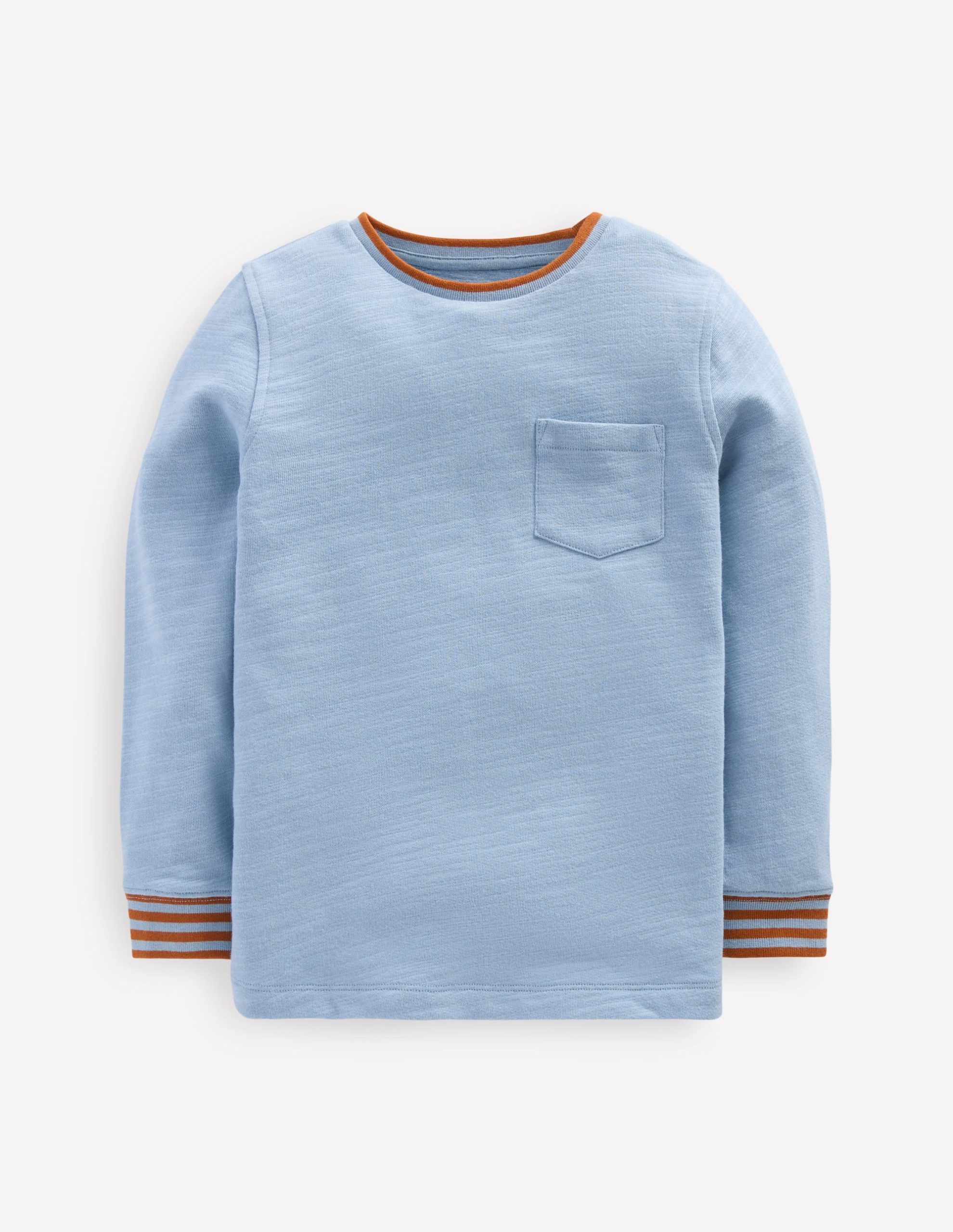 Cosy Mid-weight T-shirt-Glacier Blue