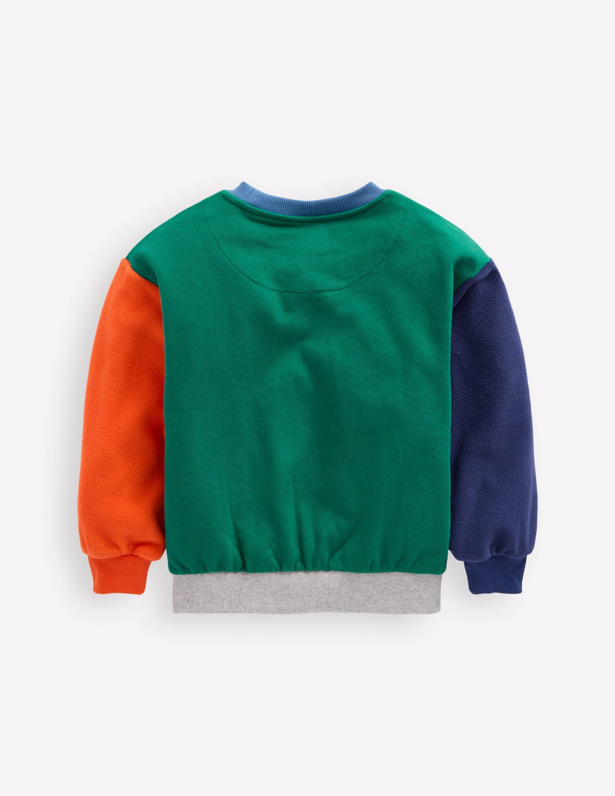 Colourblock Sweatshirt-Jewel Green Colourblock - Image 2