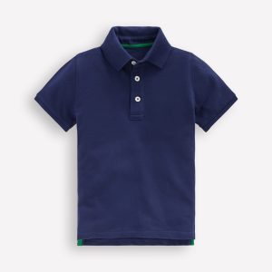 Piqu?? Polo Shirt-College Navy