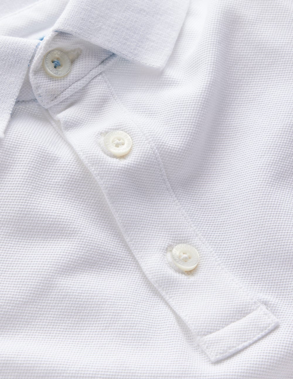 Piqué Polo Shirt-White - Image 3