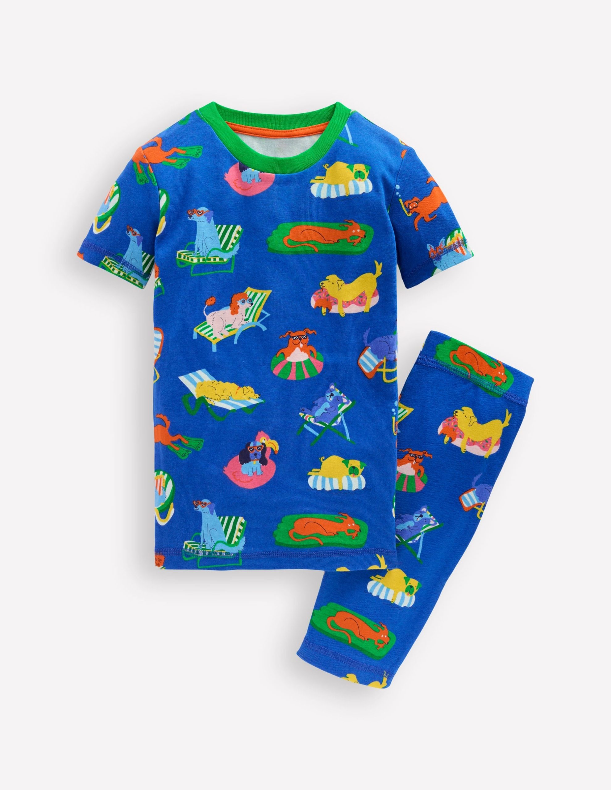 Snug Short John Pajamas-Poolside Pets - Image 4