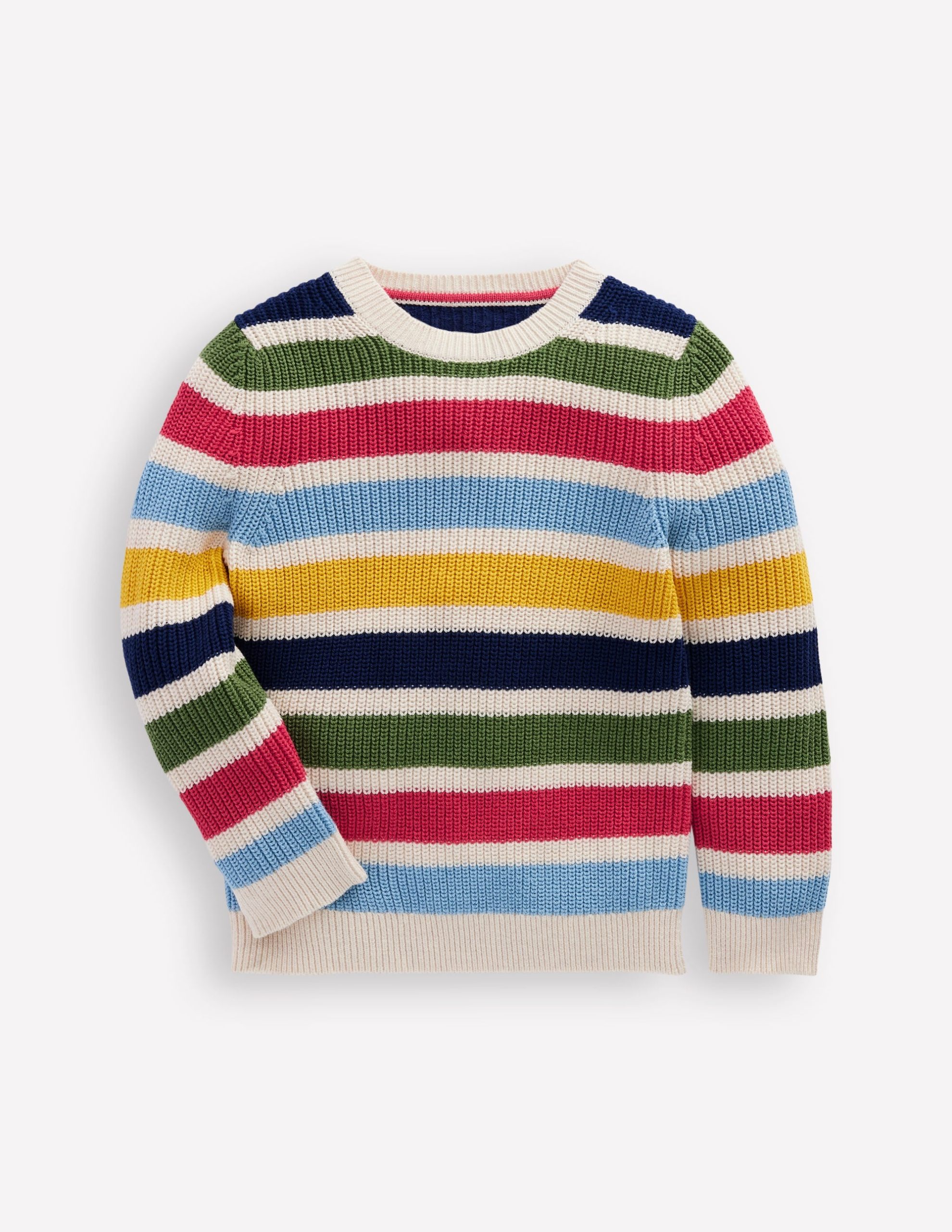 Everyday Cotton Sweater-Multi Stripe - Image 2