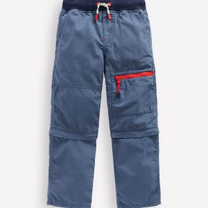 Zip-Off Tech Pants-Robot Blue