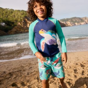 Logo Rash Vest-Starboard Blue Turtle