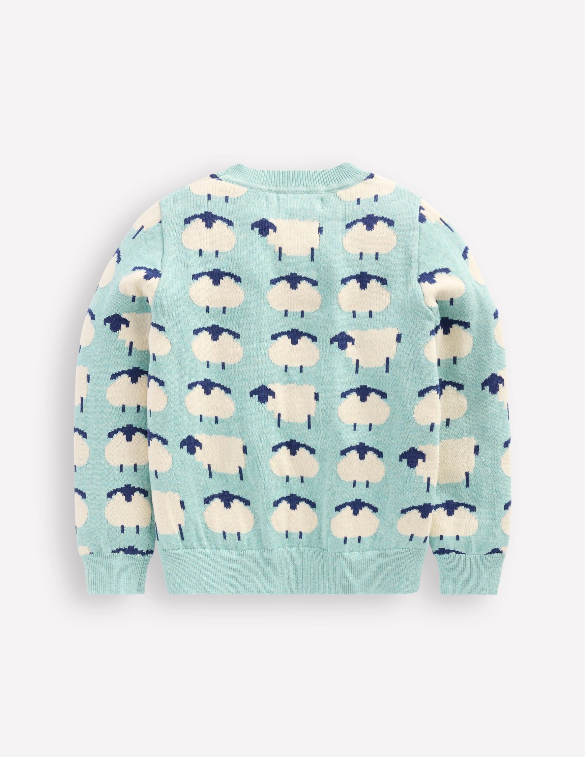 Novelty Sweater-Tourmaline Blue Sheep - Image 3