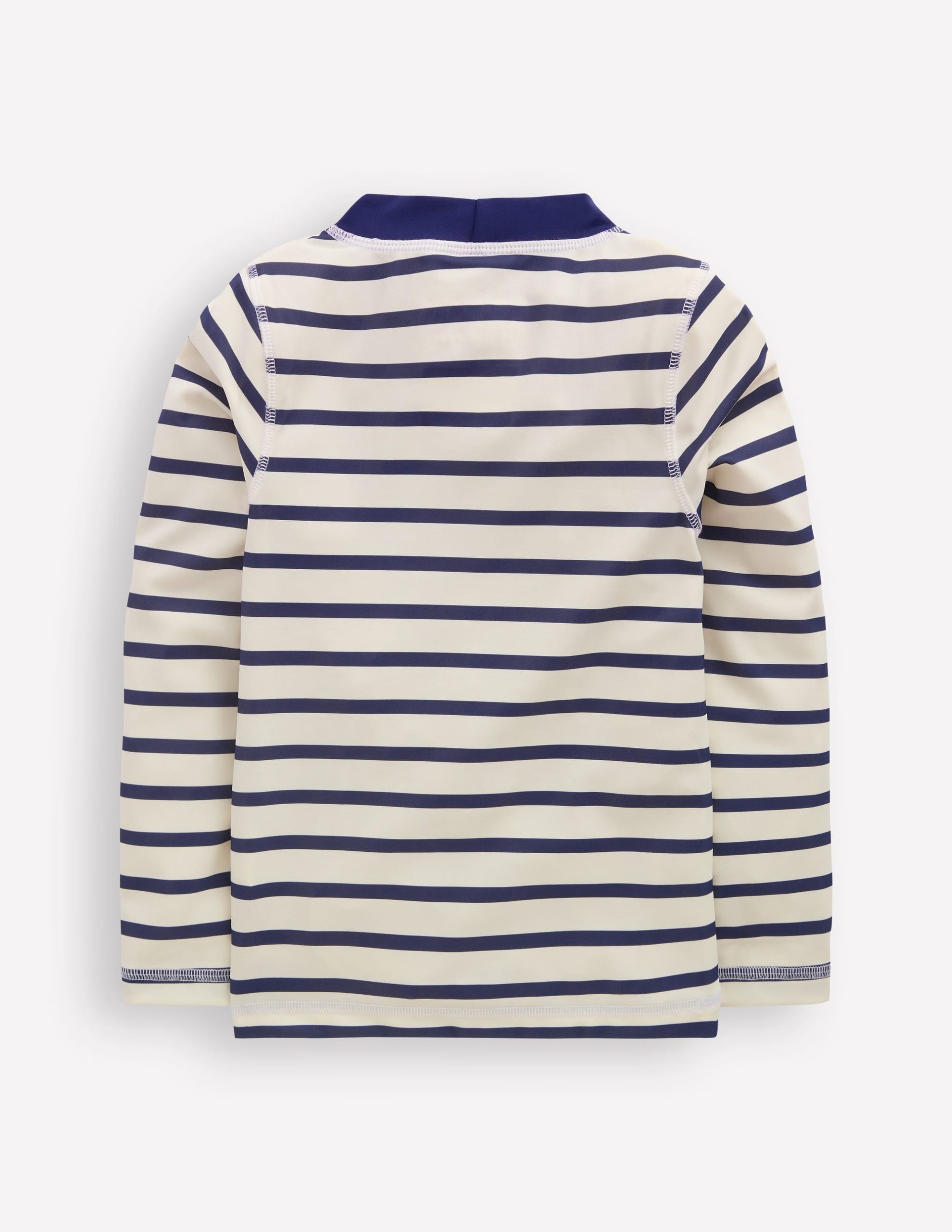 Sun Safe Breton Rash Vest-College Navy/ Ivory Stripe - Image 2