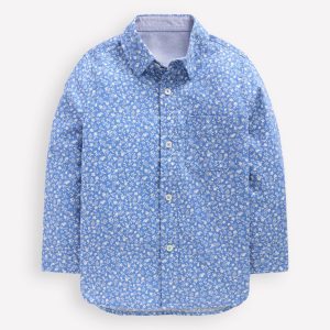 Casual Twill Shirt-Penzance Blue Orchard
