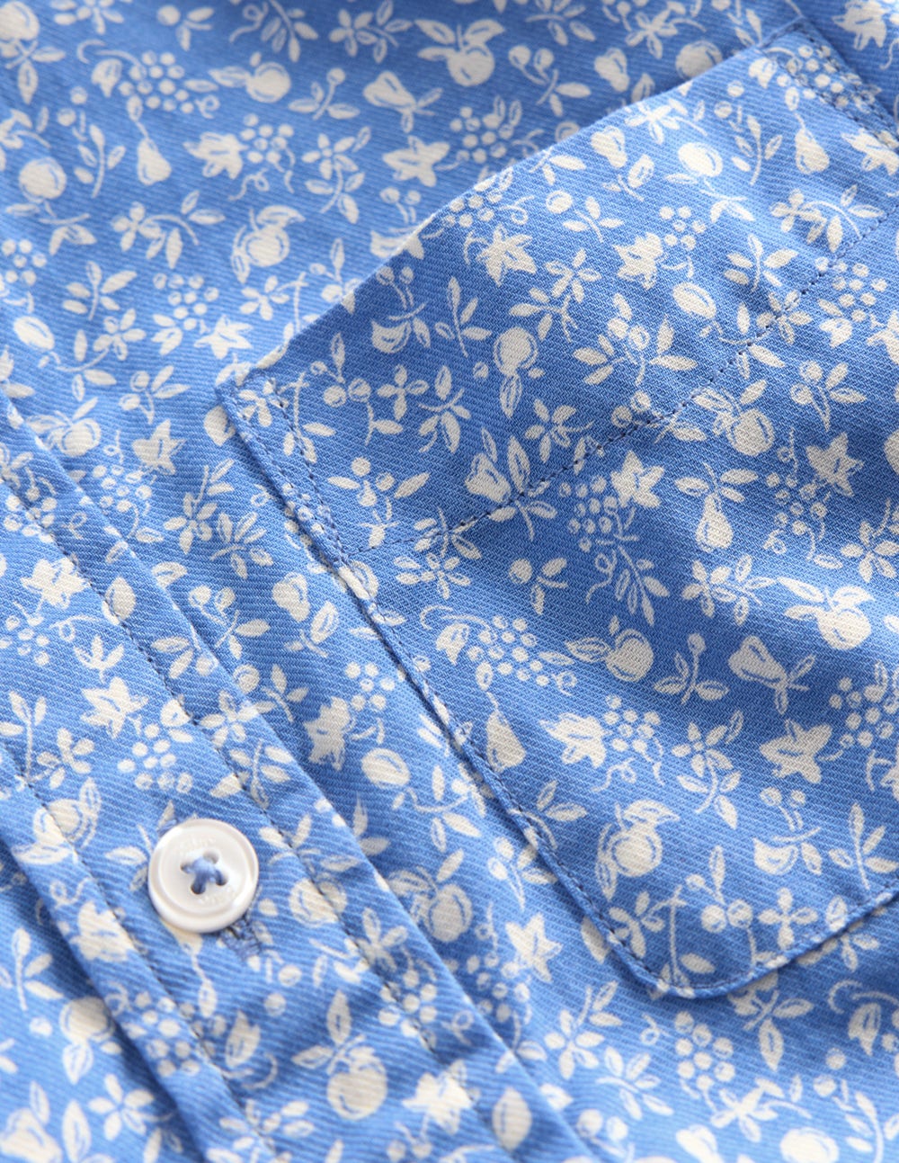 Casual Twill Shirt-Penzance Blue Orchard - Image 3