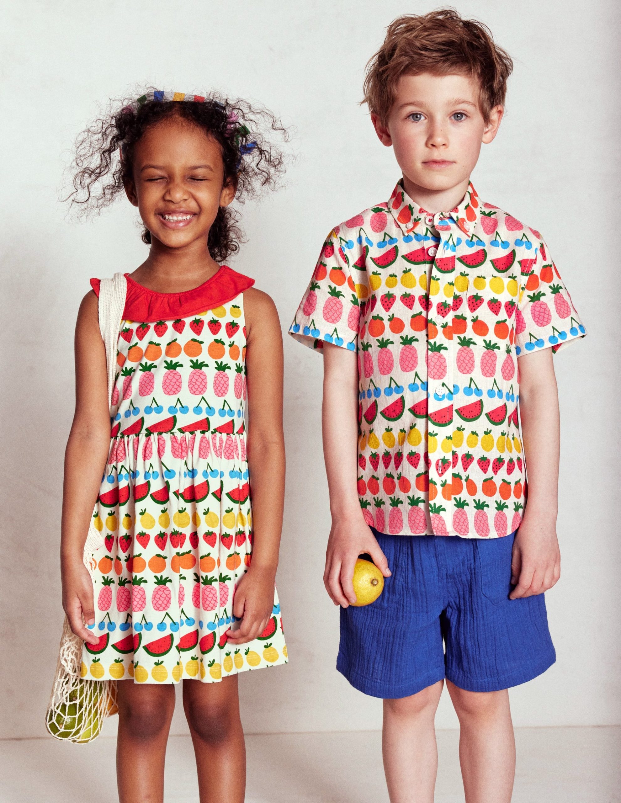 Cotton Linen Shirt-Fruit Stripe - Image 2