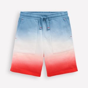 Tie Dye Shorts-Glacier Blue and Orange